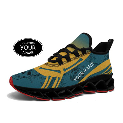 FN003-25-cy-Jacksonville-16-1,Personalized  Jacksonville Sneakers, Custom Breathable Walking Shoes, Patriotic Running Shoes