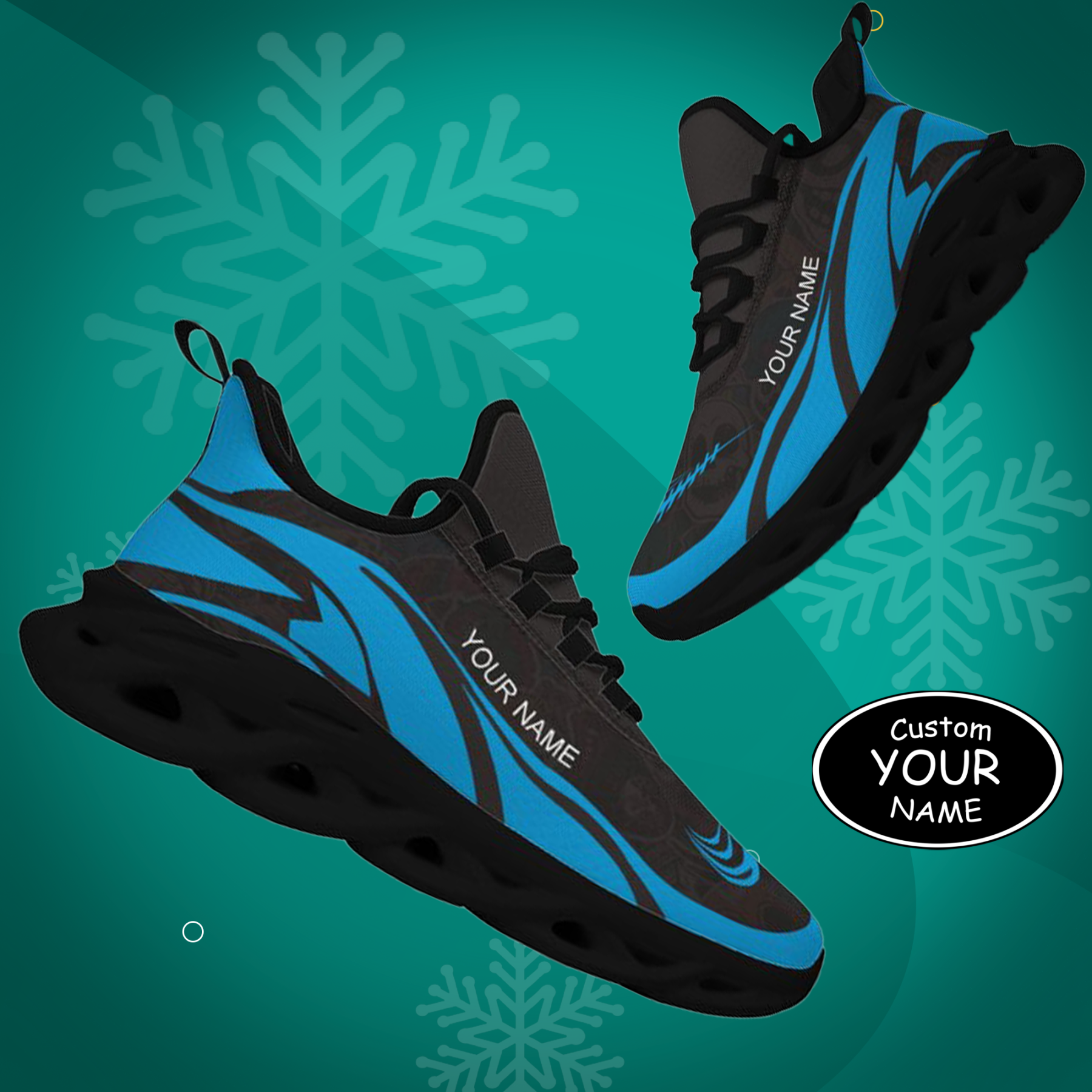 Personalized  North Carolina Sneakers, Custom Breathable Walking Shoes, Patriotic Running Shoes