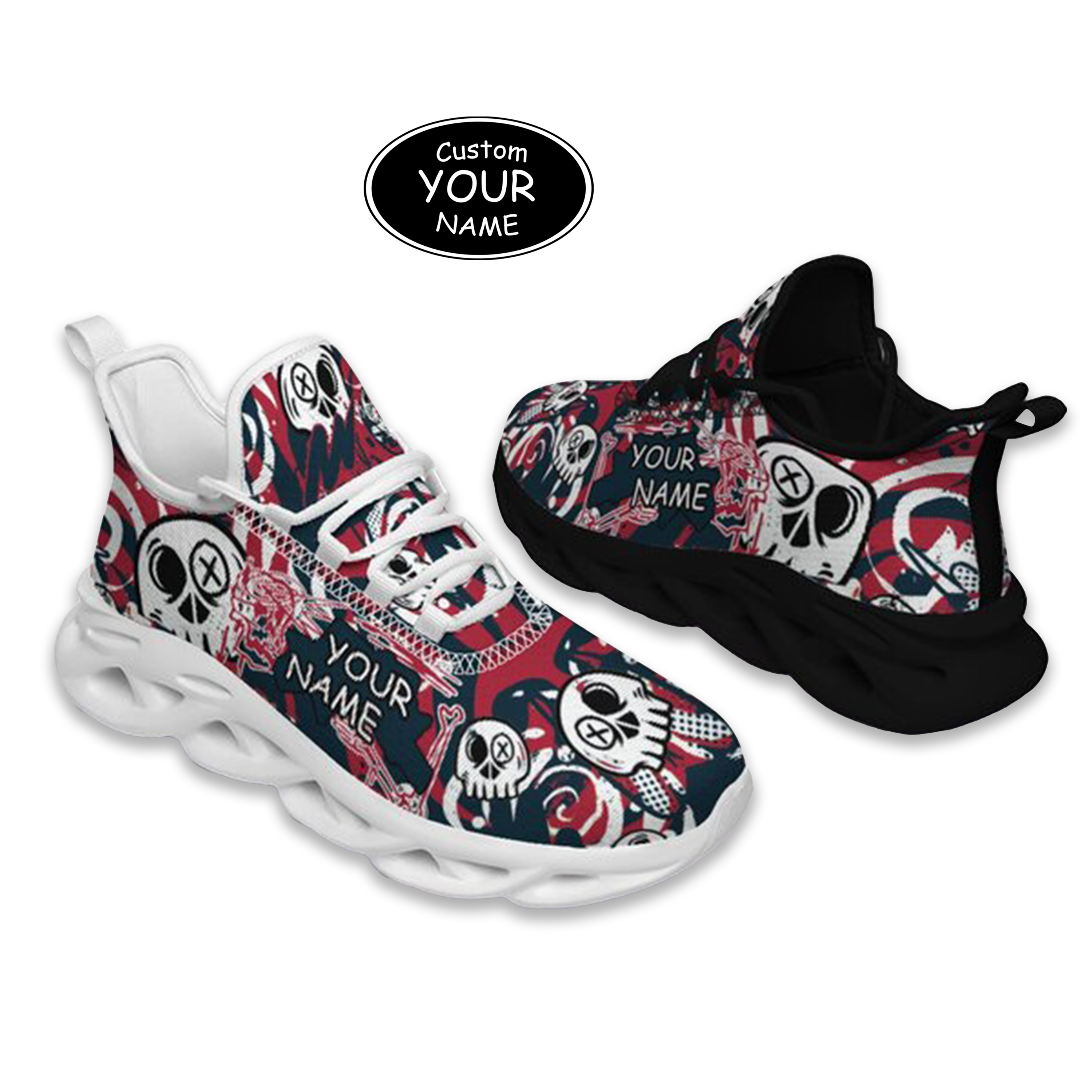 Max Sowl-25-cy-Houston-12-7, Personalized Houston Sneakers, Custom Breathable Walking Shoes, Patriotic Running Shoes