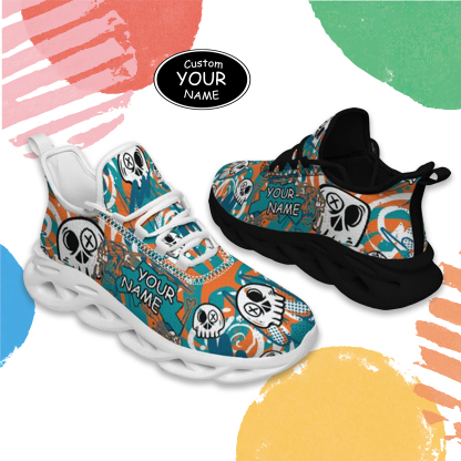 Max Sowl-25-cy-Miami-24-7, Personalized Miami Sneakers, Custom Breathable Walking Shoes, Patriotic Running Shoes