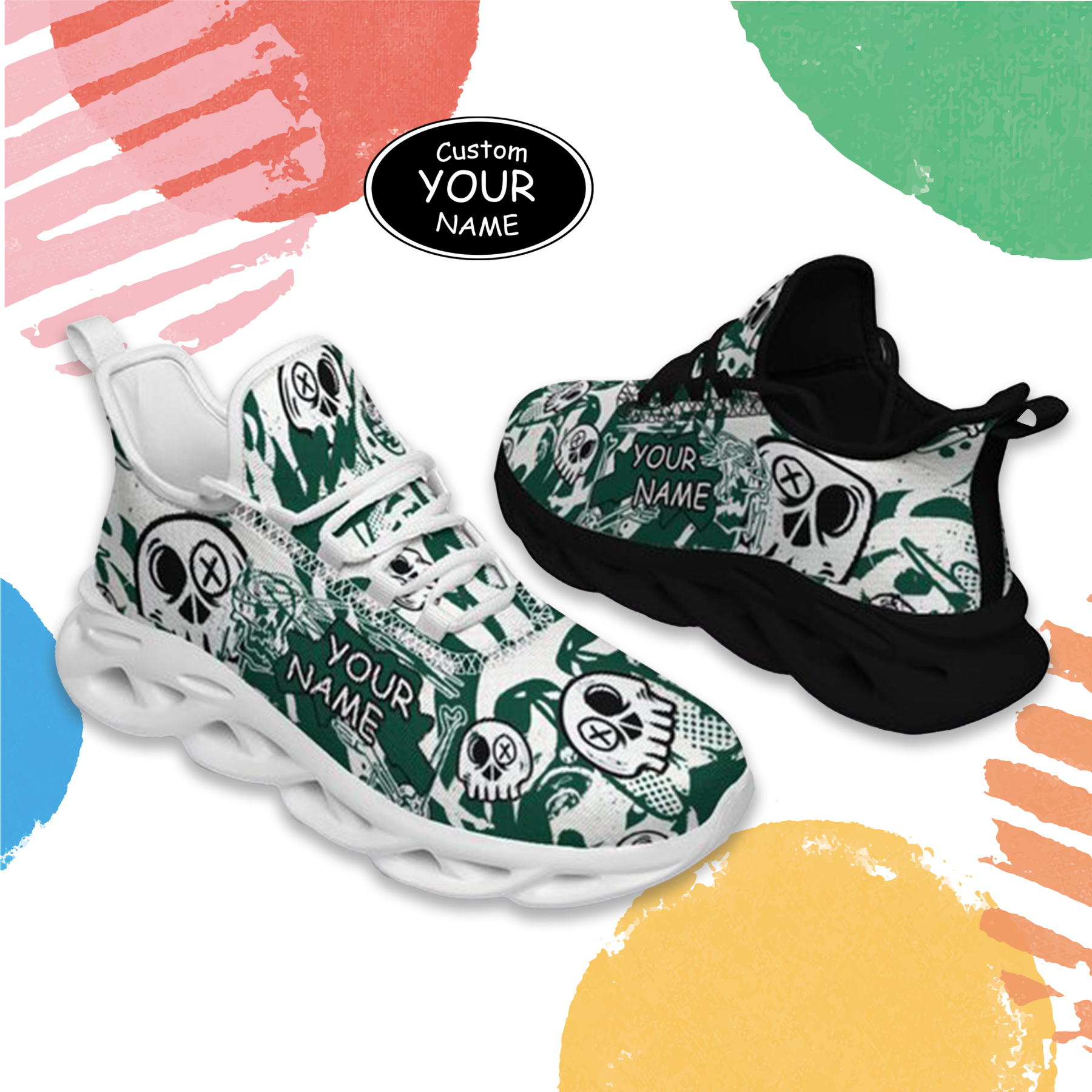 Max Sowl-25-cy-New York-28-7, Personalized New York Sneakers, Custom Breathable Walking Shoes, Patriotic Running Shoes