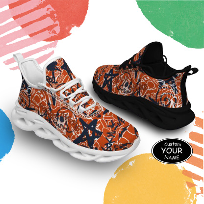 Max Sowl-25-yy-Chicago-7-8, Personalized Chicago Sneakers, Custom Breathable Walking Shoes, Patriotic Running Shoes