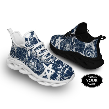 Max Sowl-25-yy-Dallas-9-8, Personalized Dallas Sneakers, Custom Breathable Walking Shoes, Patriotic Running Shoes