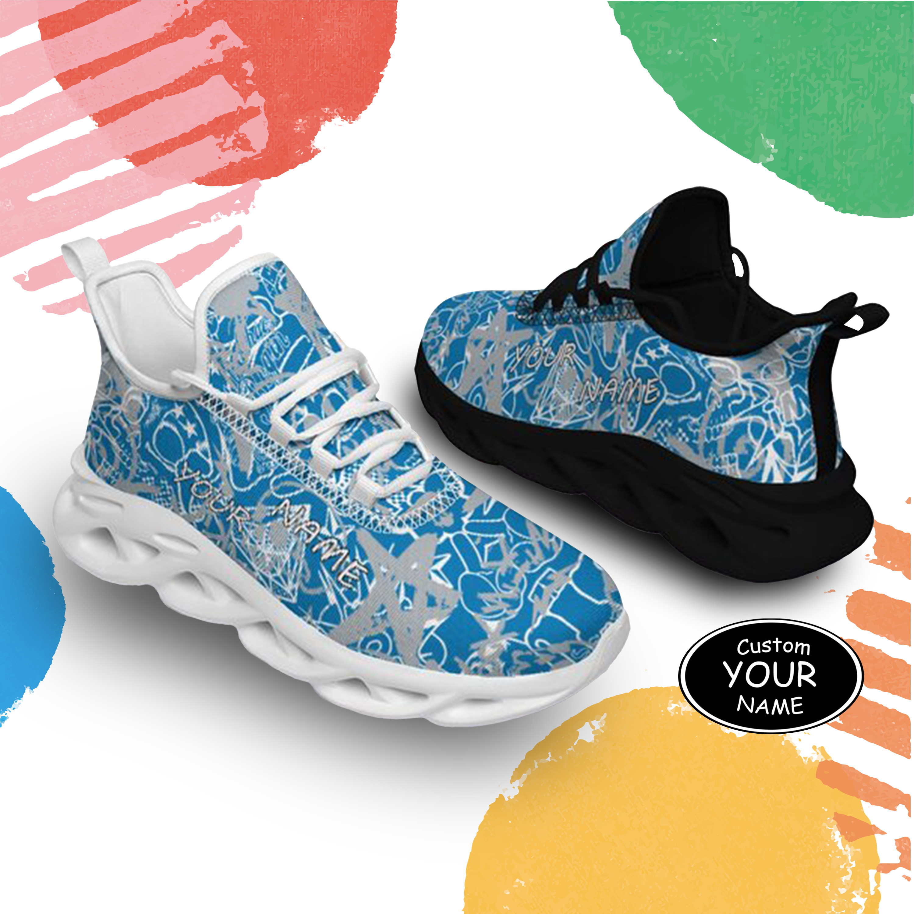 Max Sowl-25-yy-Detroit-11-8, Personalized Detroit Sneakers, Custom Breathable Walking Shoes, Patriotic Running Shoes