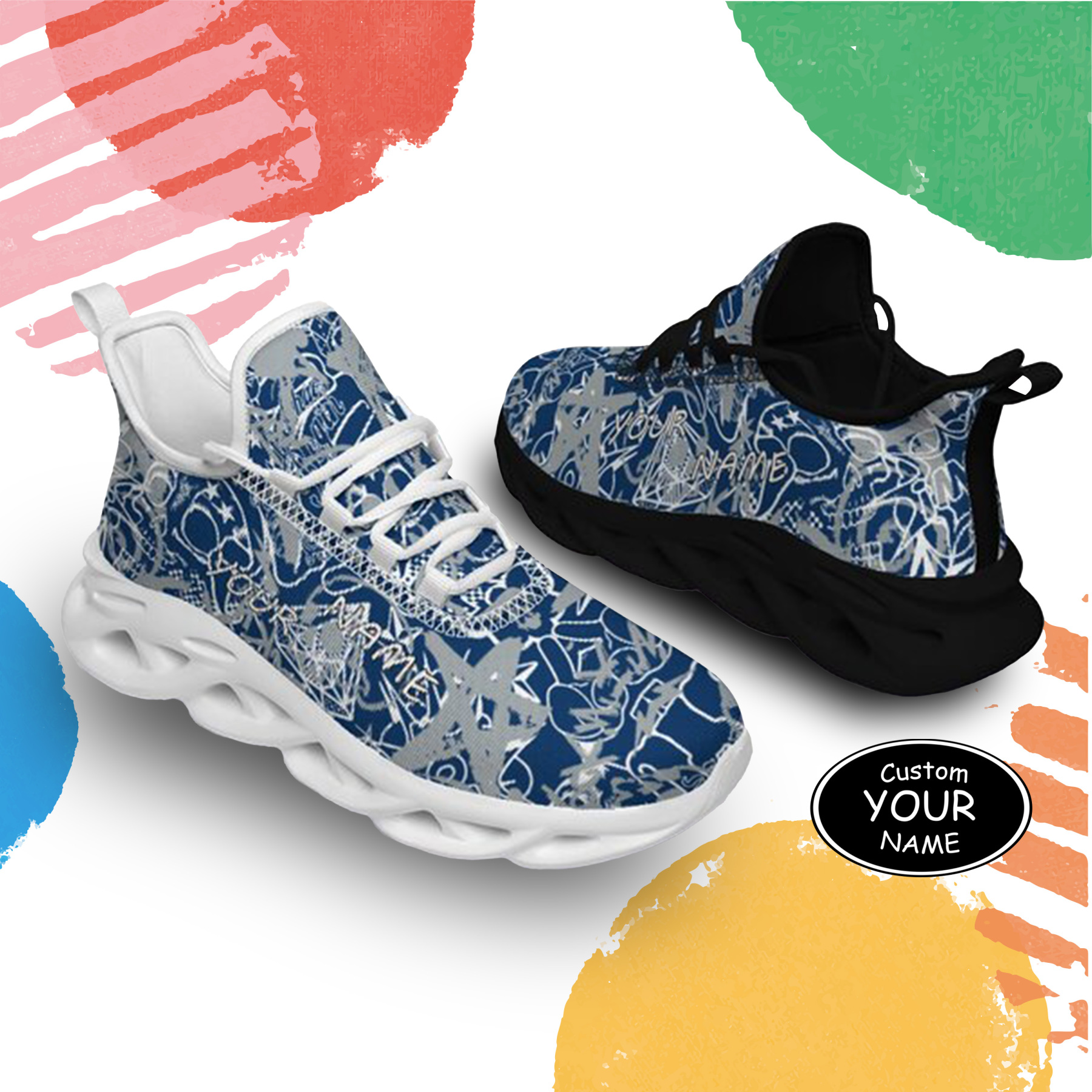 Max Sowl-25-yy-Indianapolis-14-8, Personalized Indianapolis Sneakers, Custom Breathable Walking Shoes, Patriotic Running Shoes