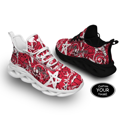 Max Sowl-25-yy-Kansas City-18-8, Personalized Kansas City Sneakers, Custom Breathable Walking Shoes, Patriotic Running Shoes