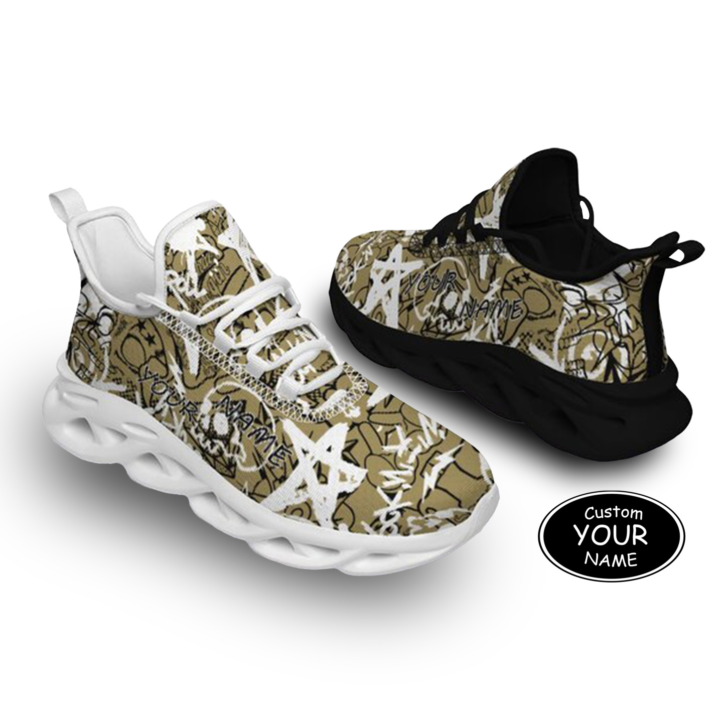 Max Sowl-25-yy-New Orleans-19-8, Personalized New Orleans Sneakers, Custom Breathable Walking Shoes, Patriotic Running Shoes