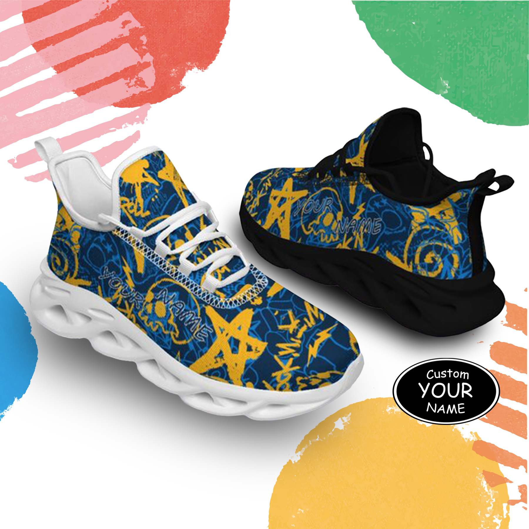 Max Sowl-25-yy-Los Angeles-22-8, Personalized Los Angeles Sneakers, Custom Breathable Walking Shoes, Patriotic Running Shoes