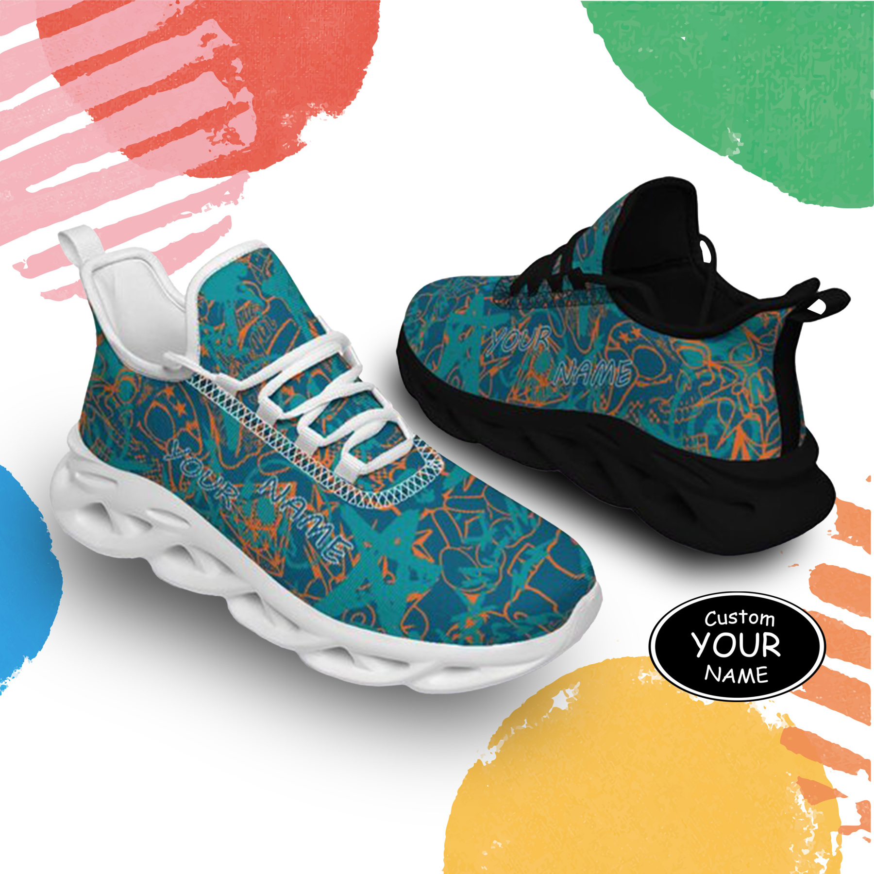 Max Sowl-25-yy-Miami-24-8, Personalized Miami Sneakers, Custom Breathable Walking Shoes, Patriotic Running Shoes