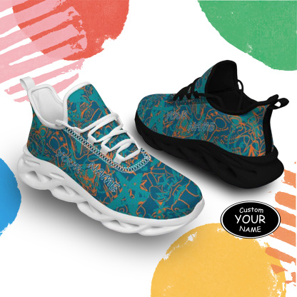 Max Sowl-25-yy-Miami-24-8, Personalized Miami Sneakers, Custom Breathable Walking Shoes, Patriotic Running Shoes