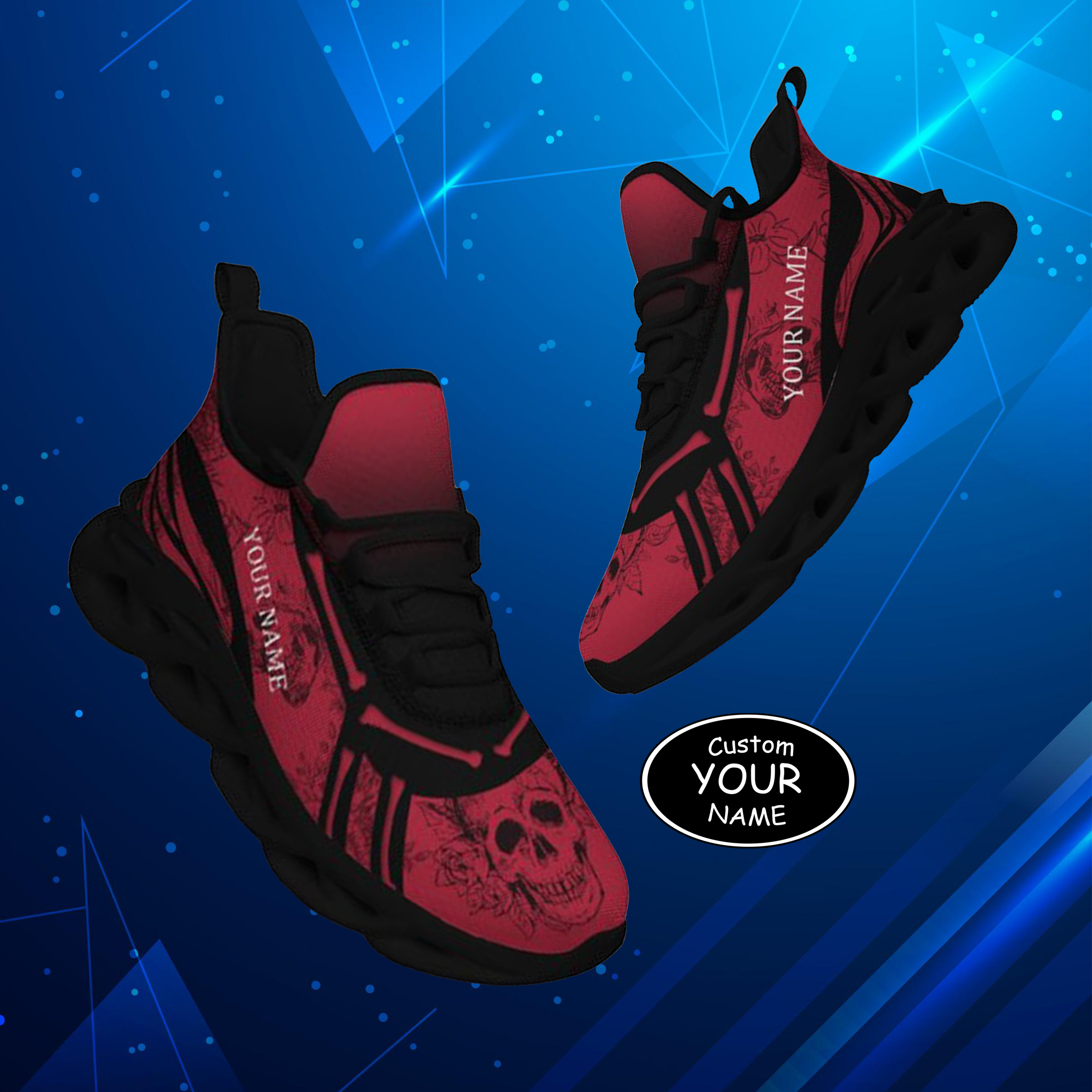 Personalized  Atlanta Sneakers, Custom Breathable Walking Shoes, Patriotic Running Shoes,Max Sowl-25-cy-Atlanta-3-1