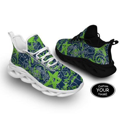 Max Sowl-25-yy-Seattle-27-8, Personalized Seattle Sneakers, Custom Breathable Walking Shoes, Patriotic Running Shoes