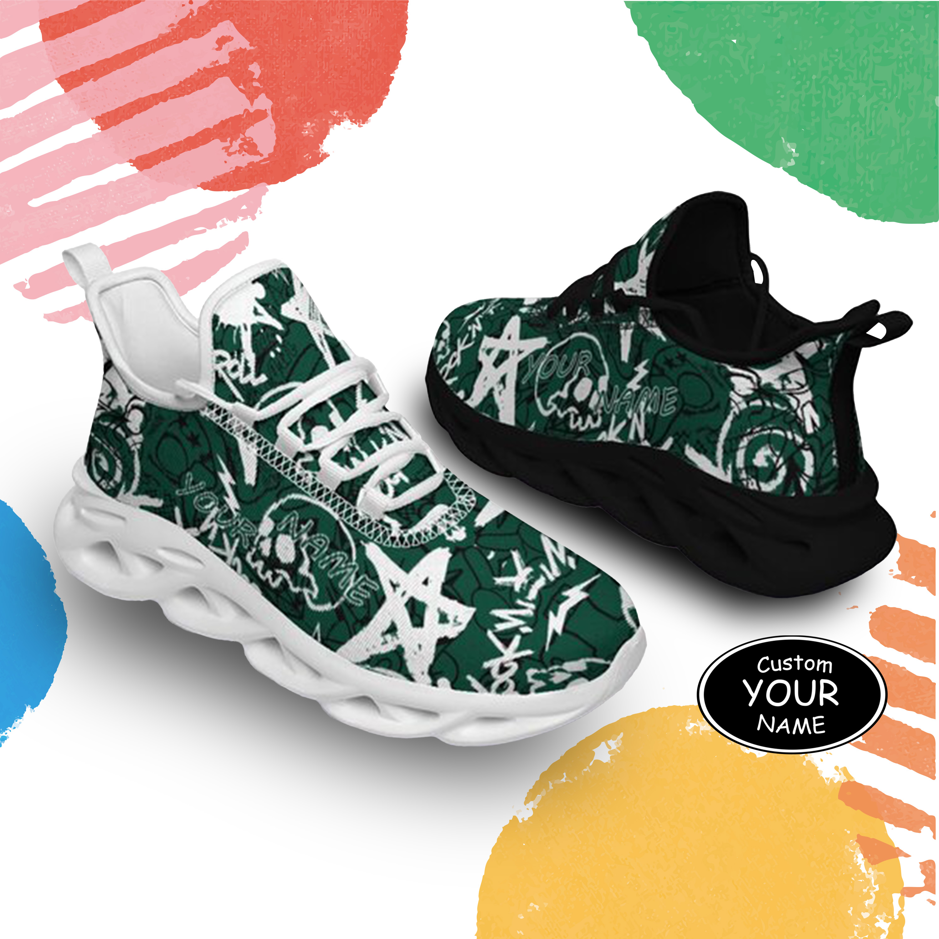 Max Sowl-25-yy-New York-28-8, Personalized New York Sneakers, Custom Breathable Walking Shoes, Patriotic Running Shoes