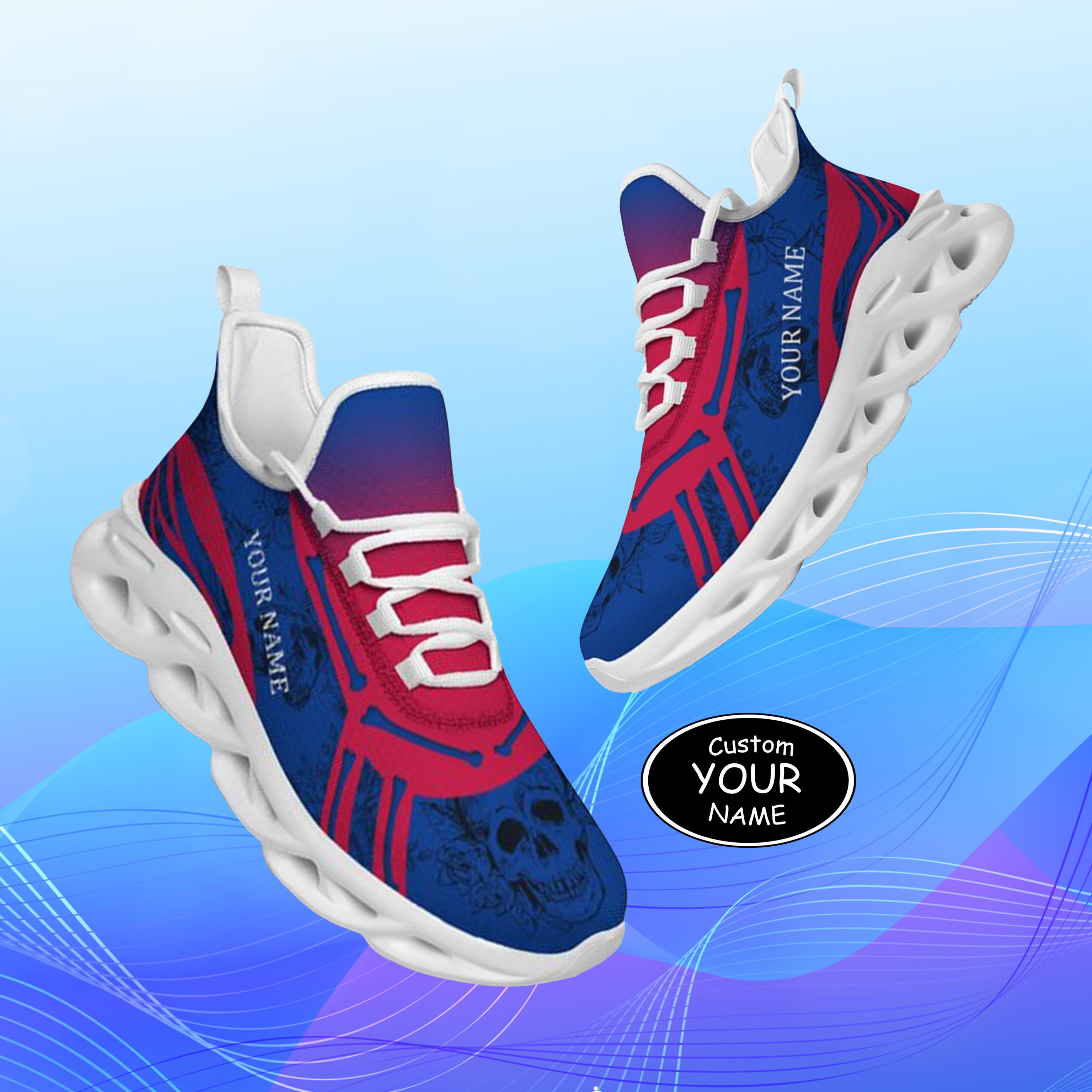 Personalized  Buffalo Sneakers, Custom Breathable Walking Shoes, Patriotic Running Shoes,Max Sowl-25-cy-Buffalo-4-1