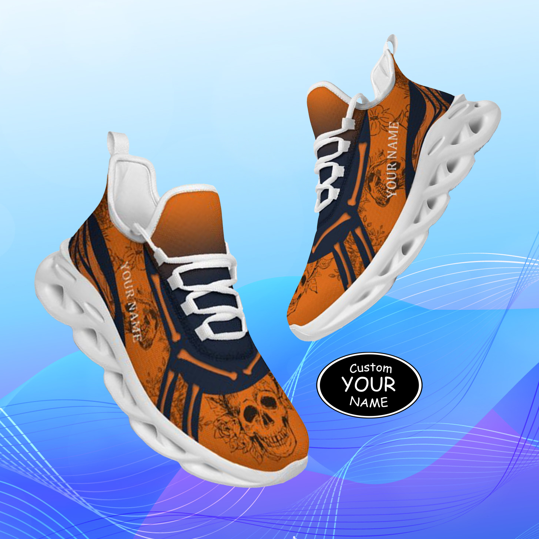 Personalized  Chicago Sneakers, Custom Breathable Walking Shoes, Patriotic Running Shoes,Max Sowl-25-cy-Chicago-7-1