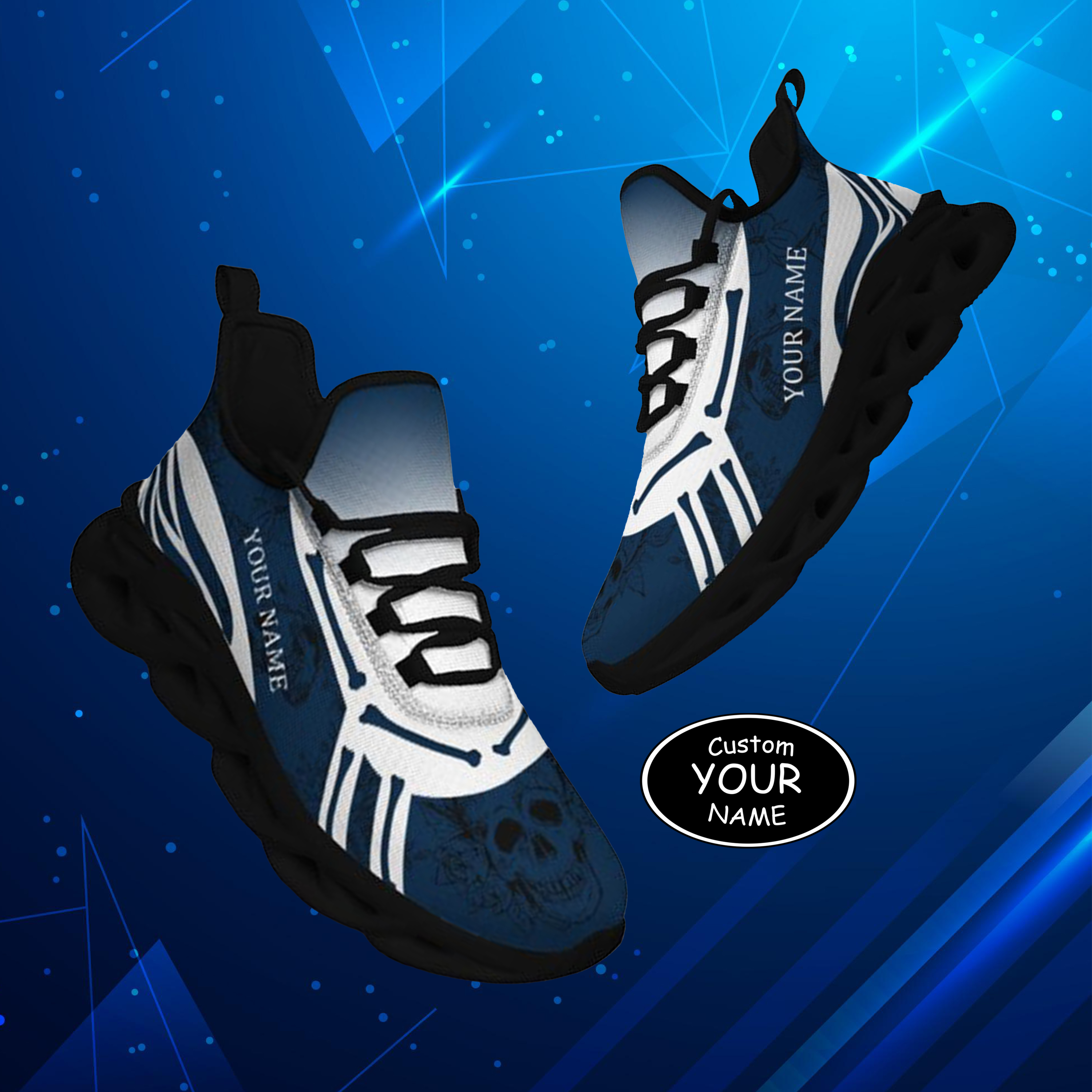 Personalized New York Sneakers, Custom Breathable Walking Shoes, Patri