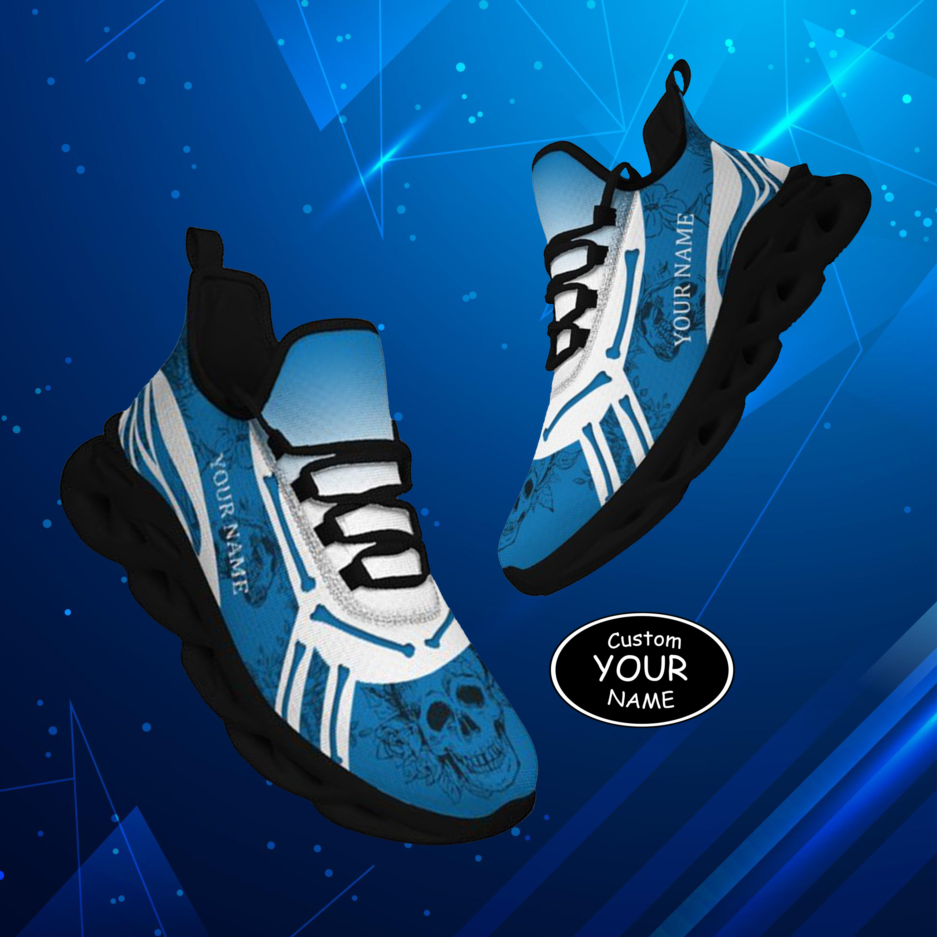 Personalized  Detroit Sneakers, Custom Breathable Walking Shoes, Patriotic Running Shoes,Max Sowl-25-cy-Detroit-11-1