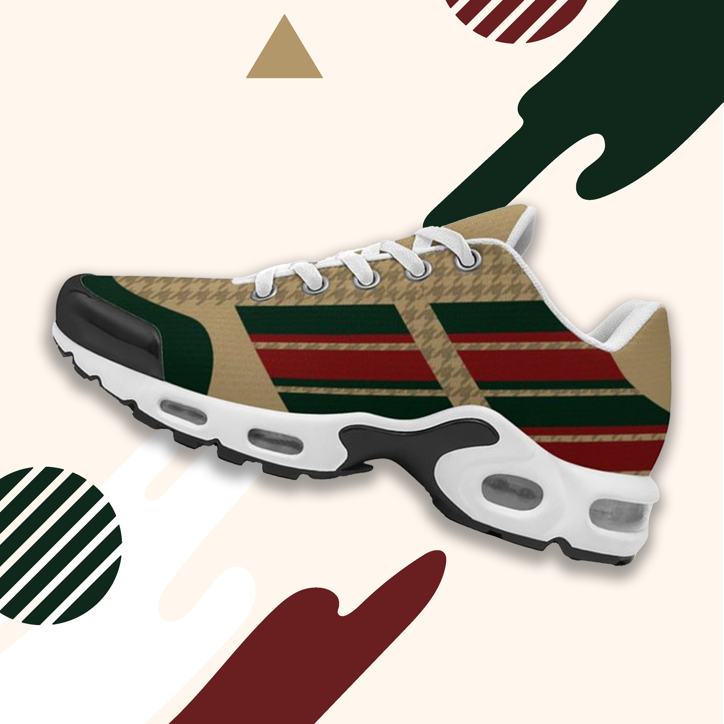 TN-25-cy-Quiet Luxe-1, Personalized Light Luxury Vintage Sneakers for Men Women, Soft-Sole Shoes, Breathable and Comfort Walking Shoes for Casual Dress, Gift for Birthday、Christmas