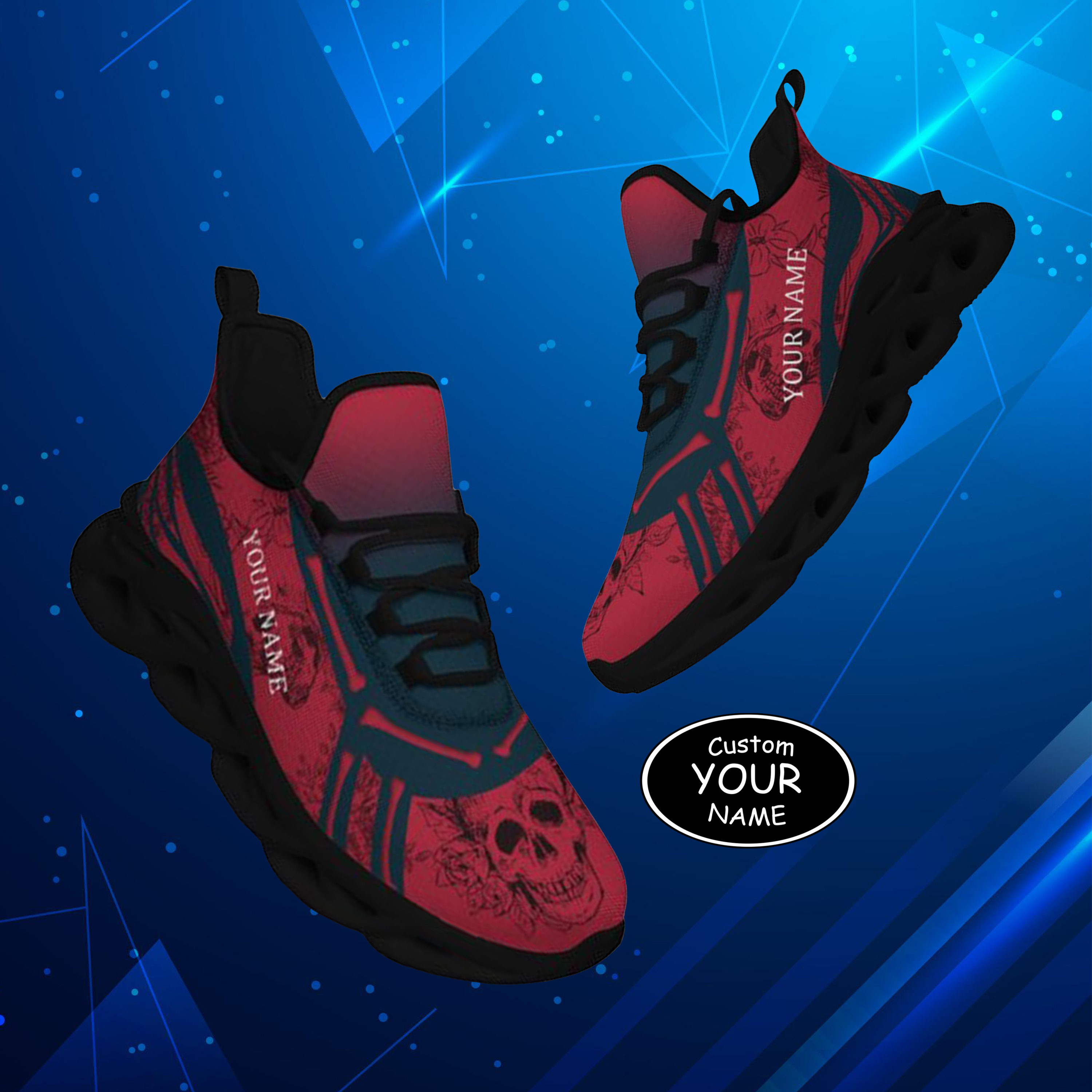 Personalized New York Sneakers, Custom Breathable Walking Shoes, Patri