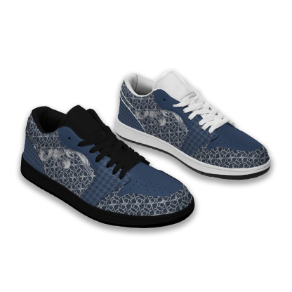 Jordan 1-25-cy-Quiet Luxe-4, Jordan 1 Retro Low Sneakers, Personalized Light Luxury Vintage Sneakers, Breathable Running Shoes, Printed Luxury-inspired Design, Anti-Slip Athletic Shoes, Lightweight Walking Sneakers
