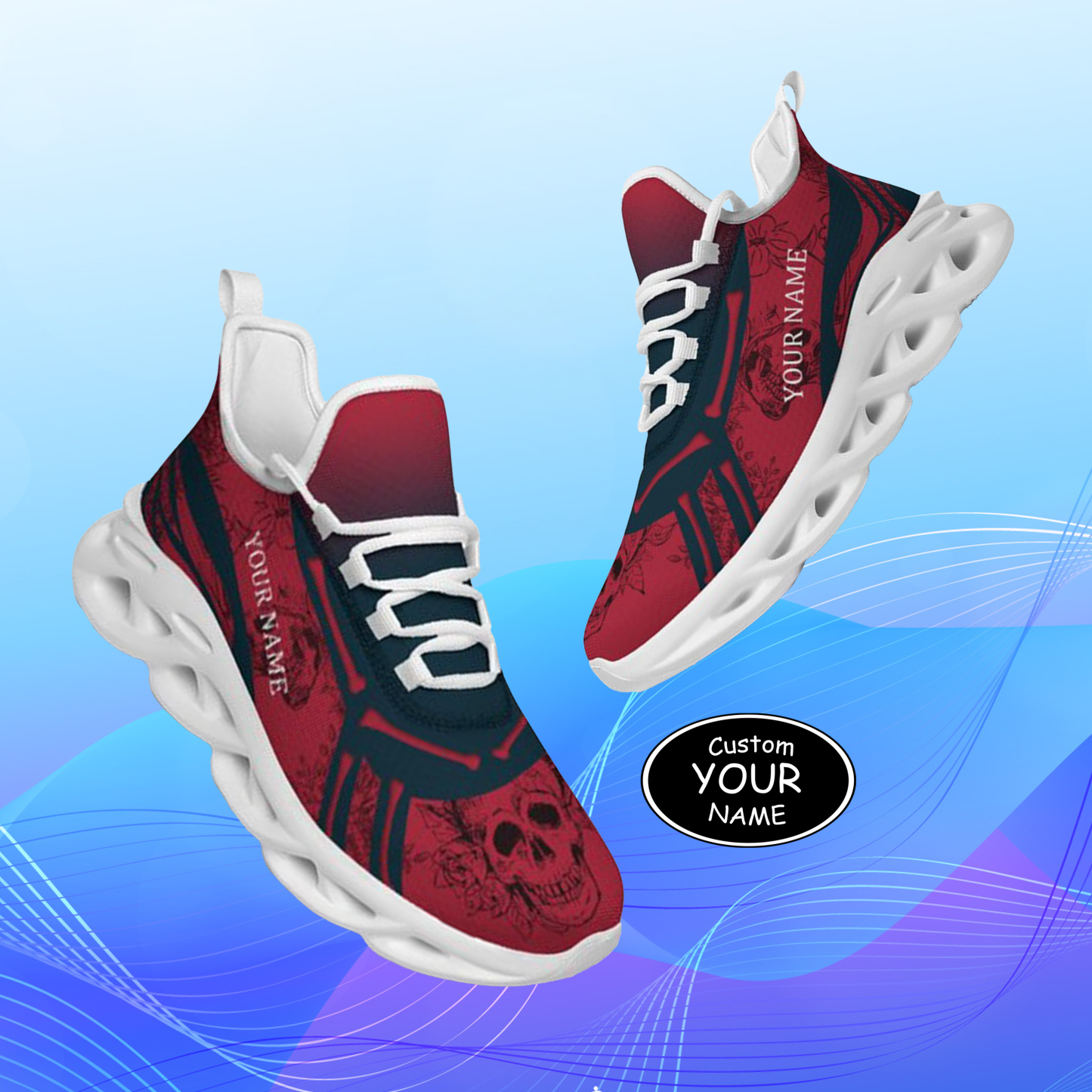Personalized  Houston Sneakers, Custom Breathable Walking Shoes, Patriotic Running Shoes,Max Sowl-25-cy-Houston-12-1