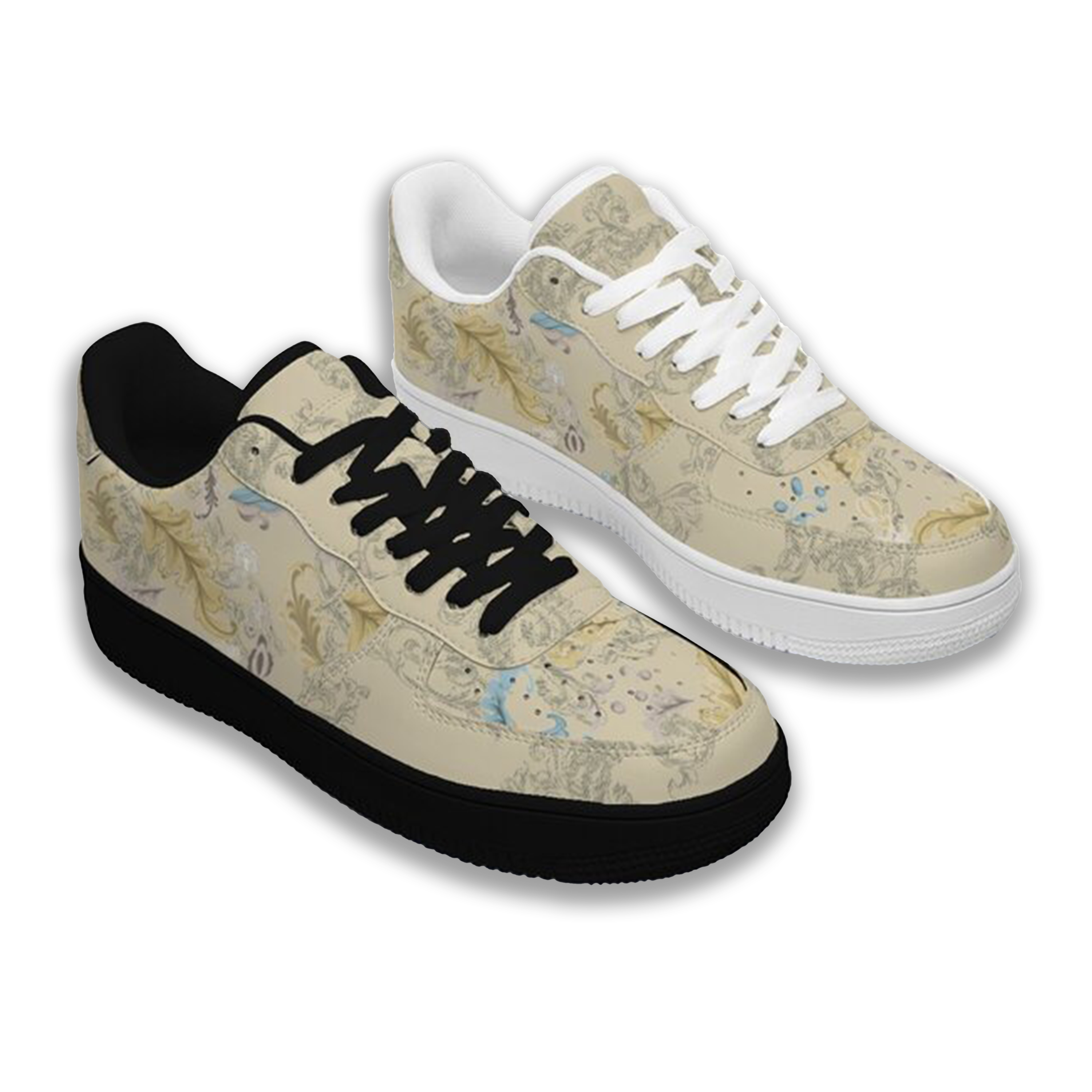 Air Force 1-25-cy-Quiet Luxe-6, Personalized Light Luxury Vintage Sneakers, Breathable Running Shoes, Printed Luxury-inspired Design, Anti-Slip Athletic Shoes, Lightweight Walking Sneakers