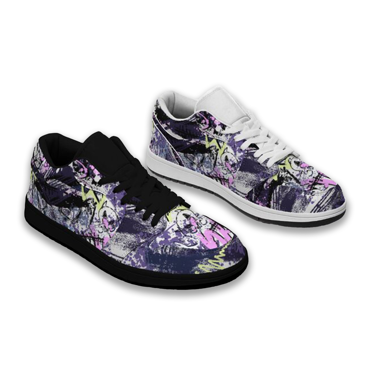 Jordan 1-25-cy-Quiet Luxe-7, Jordan 1 Retro Low Sneakers, Personalized Light Luxury Vintage Sneakers, Custom Printed Design, Light Breathable, Casual Walking Shoes, Fashion Sneakers