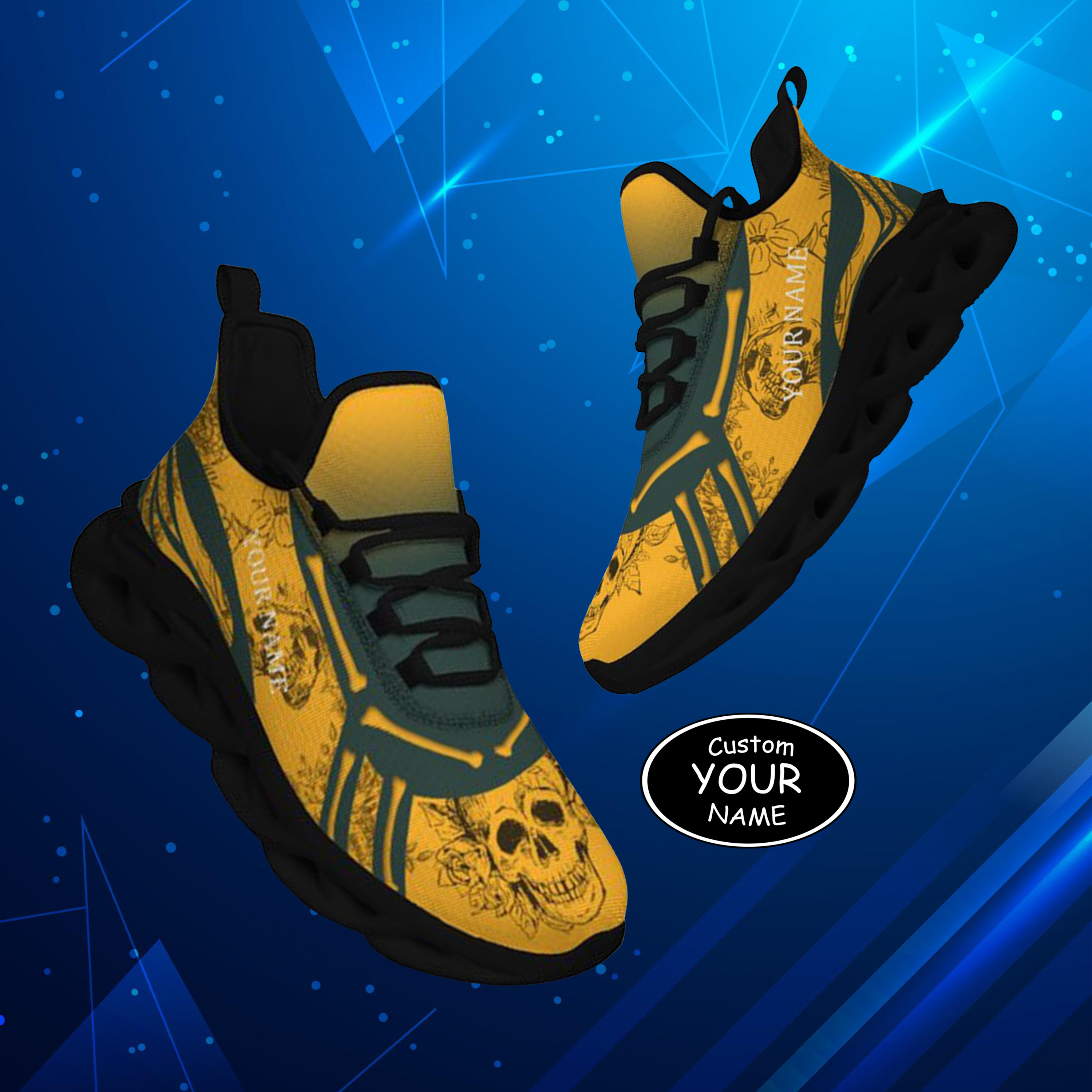 Personalized  Green Bay Sneakers, Custom Breathable Walking Shoes, Patriotic Running Shoes,Max Sowl-25-cy-Green Bay-13-1