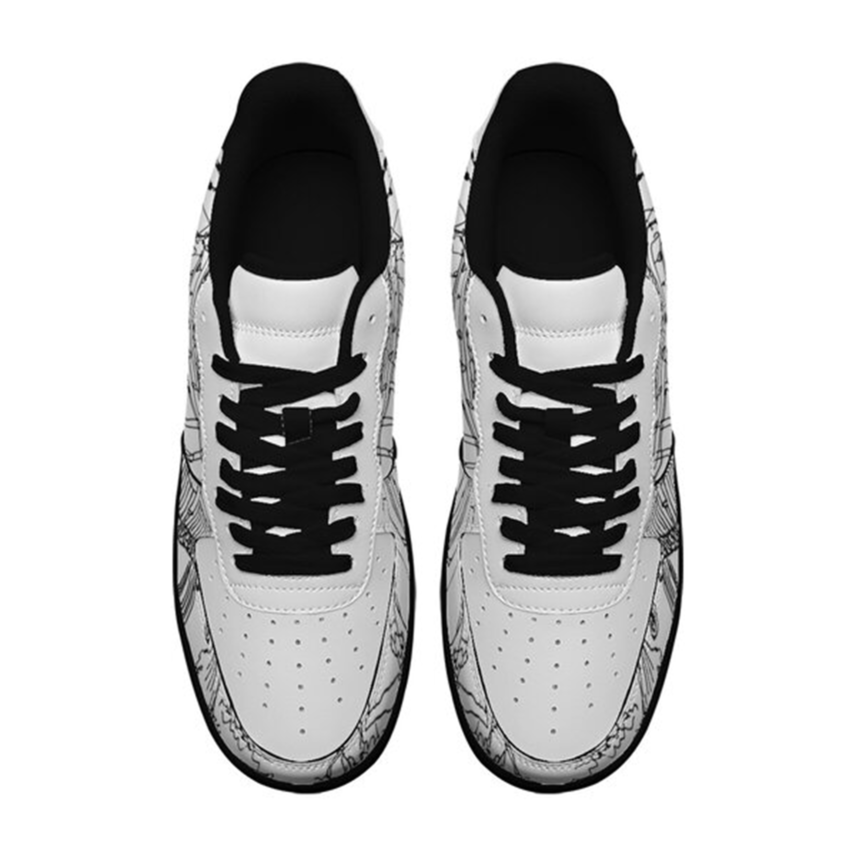 Air Force 1-25-cy-Quiet Luxe-9, Personalized Light Luxury Vintage Sneakers, Custom Printed Design, Light Breathable, Casual Walking Shoes, Fashion Sneakers