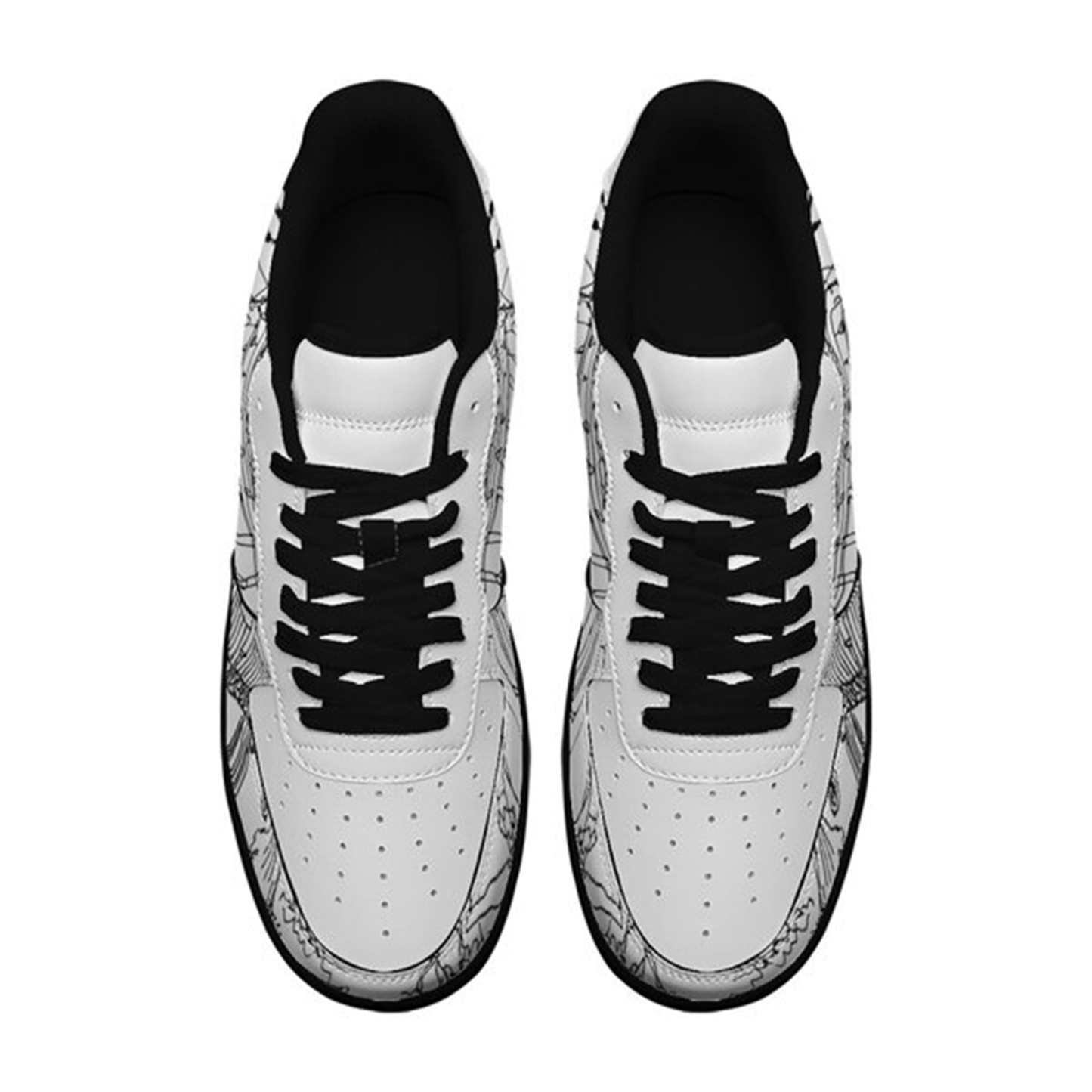 Air Force 1-25-cy-Quiet Luxe-9, Personalized Light Luxury Vintage Sneakers, Custom Printed Design, Light Breathable, Casual Walking Shoes, Fashion Sneakers