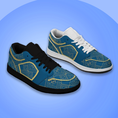 Jordan 1-25-cy-Quiet Luxe-10, Jordan 1 Retro Low Sneakers, Personalized Light Luxury Vintage Sneakers, Custom Printed Design, Light Breathable, Casual Walking Shoes, Fashion Sneakers