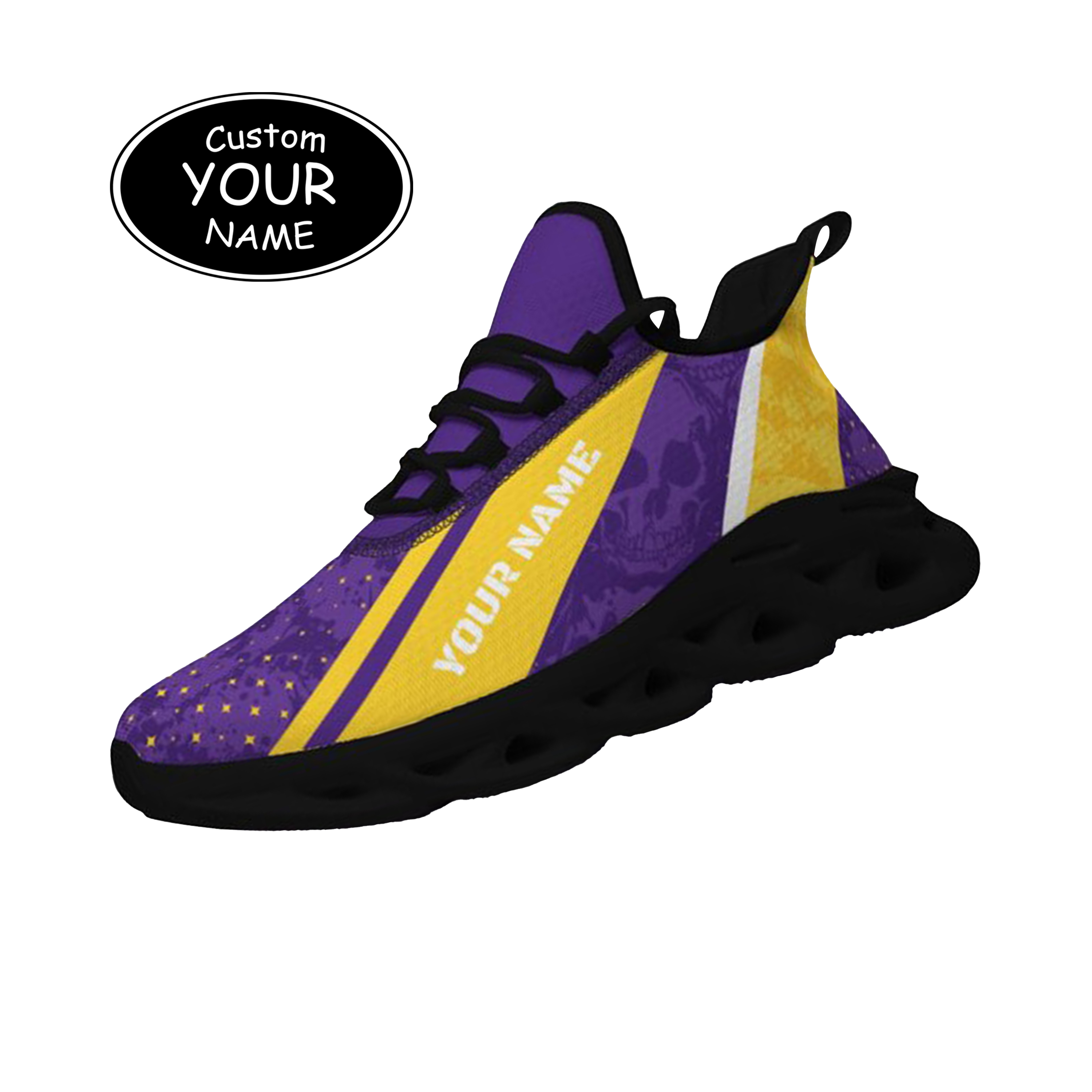 Max Sowl-25-cy-Baton Rouge-6-1, Personalized LSU Tigers Custom Max Sowl Shoes, Patriotic Running Sneakers, Custom Comfortable Walking Shoes
