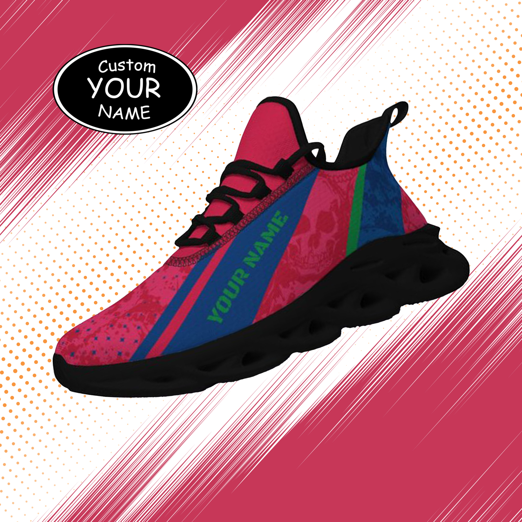 Max Sowl-25-cy-Fresno-18-1, Personalized Fresno State Bulldogs Custom Max Sowl Shoes, Patriotic Running Sneakers, Custom Comfortable Walking Shoes