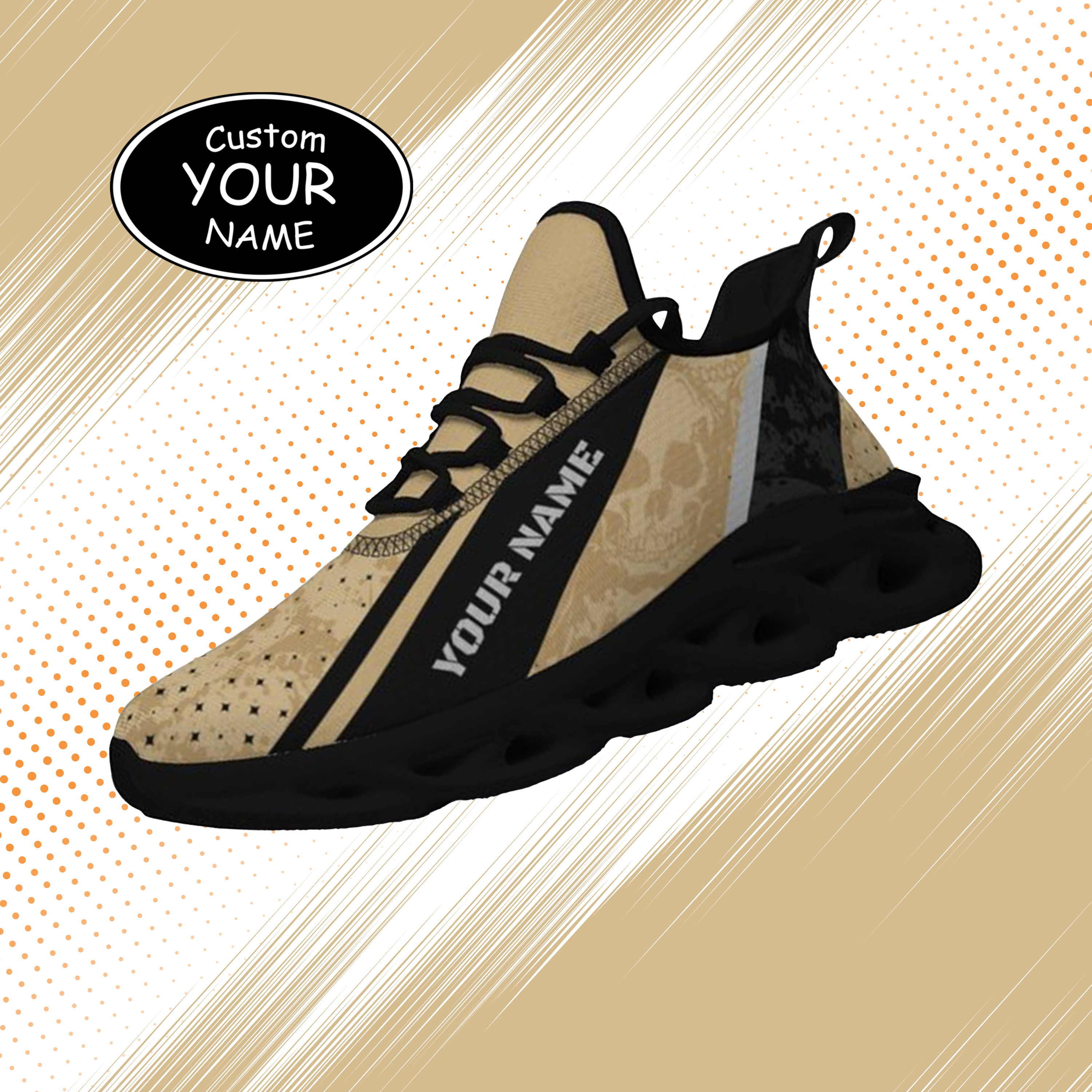 Max Sowl-25-cy-West Point-19-1, Personalized Army Black Knights Custom Max Sowl Shoes, Patriotic Running Sneakers, Custom Comfortable Walking Shoes