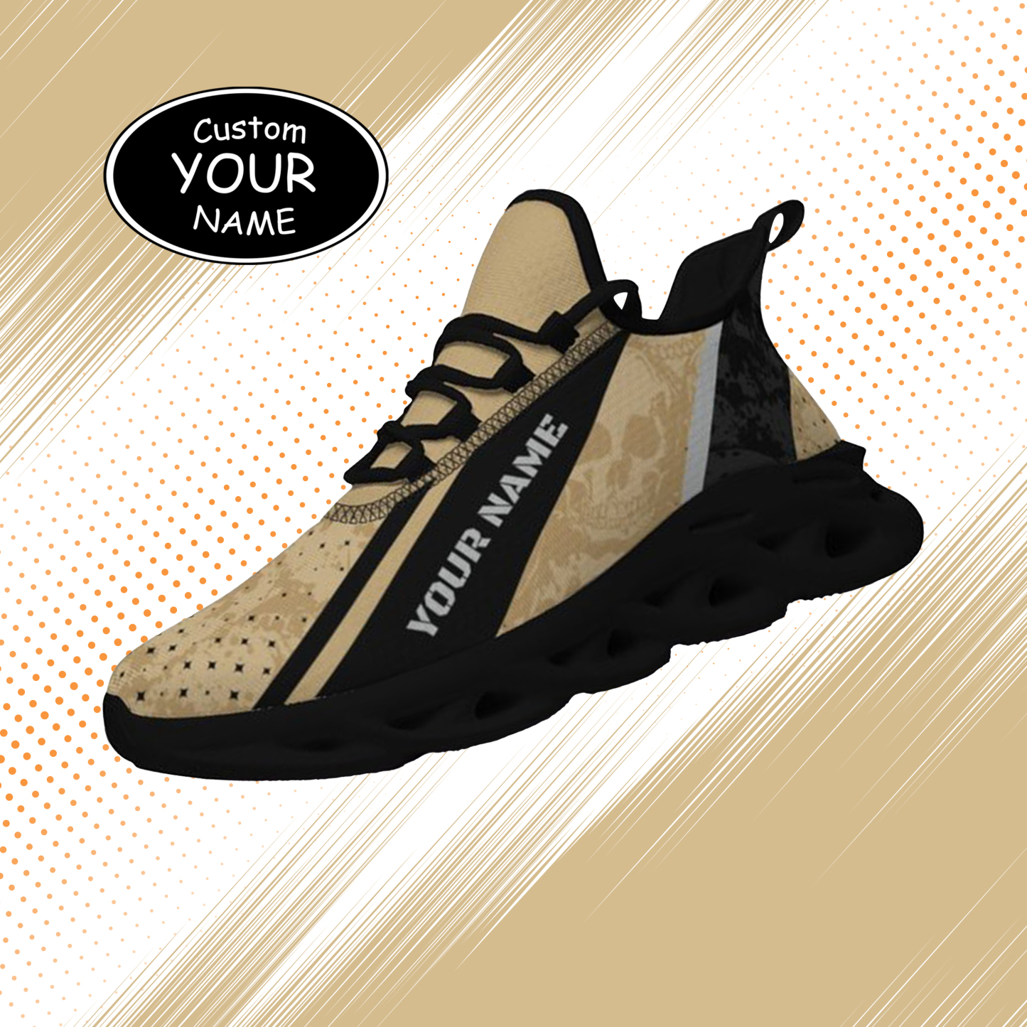 Max Sowl-25-cy-West Point-19-1, Personalized Army Black Knights Custom Max Sowl Shoes, Patriotic Running Sneakers, Custom Comfortable Walking Shoes