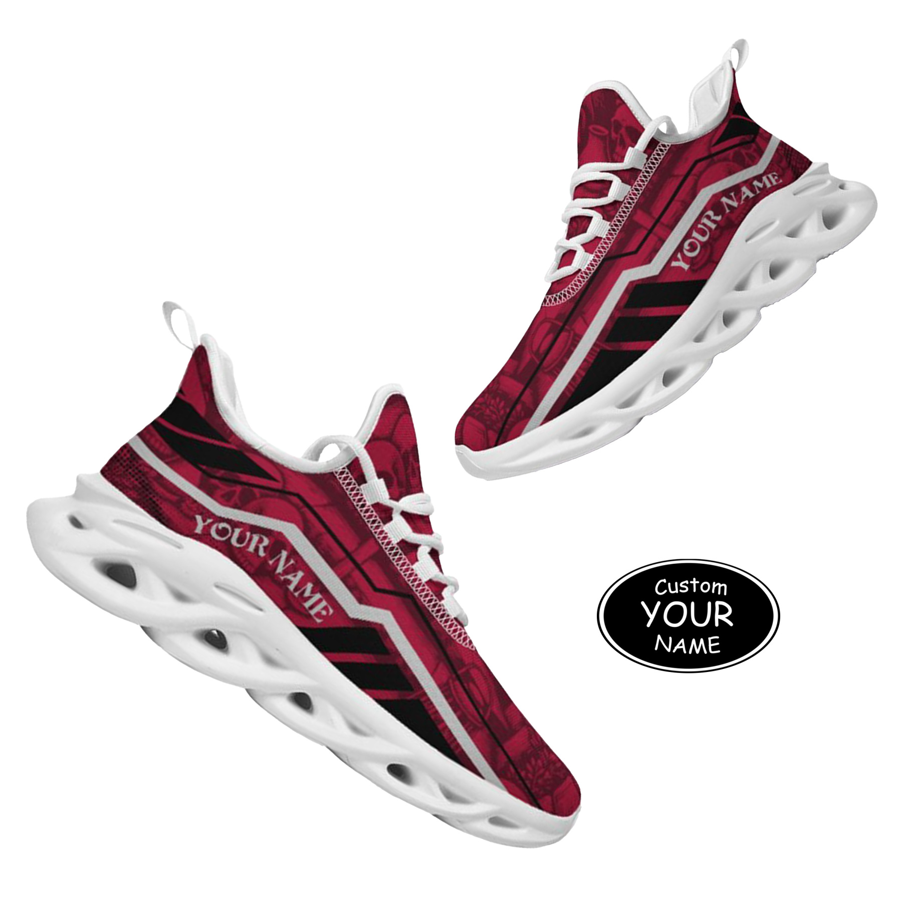 Max Sowl-25-yy-Tuscaloosa-2-1, Personalized Alabama Crimson Tide Custom Max Sowl Shoes, Patriotic Running Sneakers, Custom Comfortable Walking Shoes