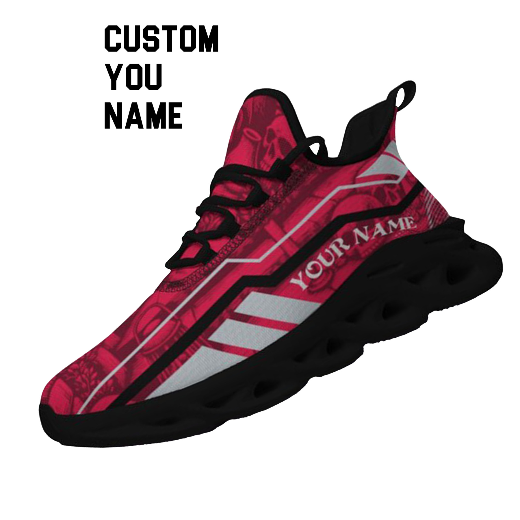Max Sowl-25-yy-Columbus-3-1, Personalized Ohio State Buckeyes Custom Max Sowl Shoes, Patriotic Running Sneakers, Custom Comfortable Walking Shoes