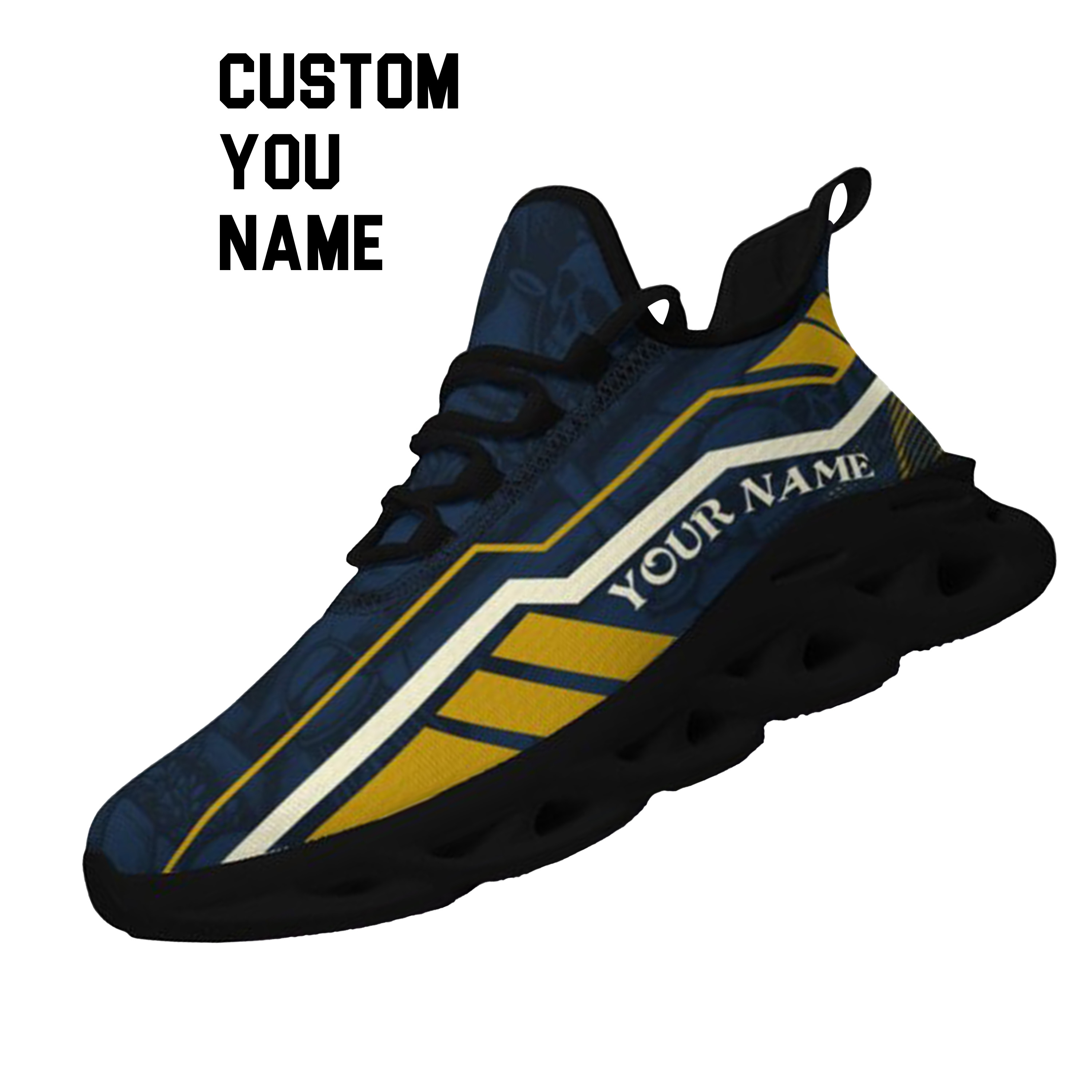 Max Sowl-25-yy-South Bend-5-1, Personalized Notre Dame Fighting Irish Custom Max Sowl Shoes, Patriotic Running Sneakers, Custom Comfortable Walking Shoes