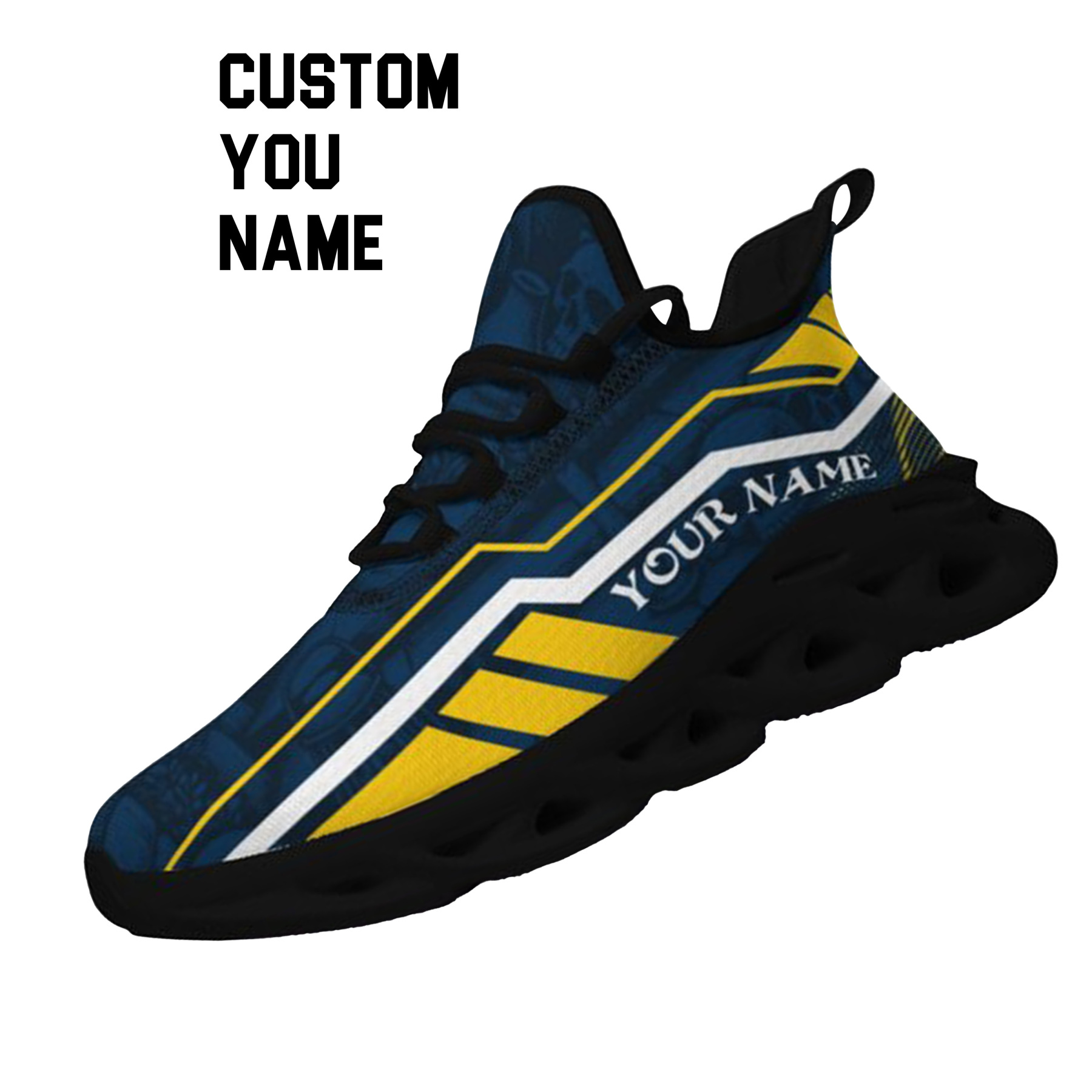 Max Sowl-25-yy-Ann Arbor-14-1, Personalized Michigan Wolverines Custom Max Sowl Shoes, Patriotic Running Sneakers, Custom Comfortable Walking Shoes