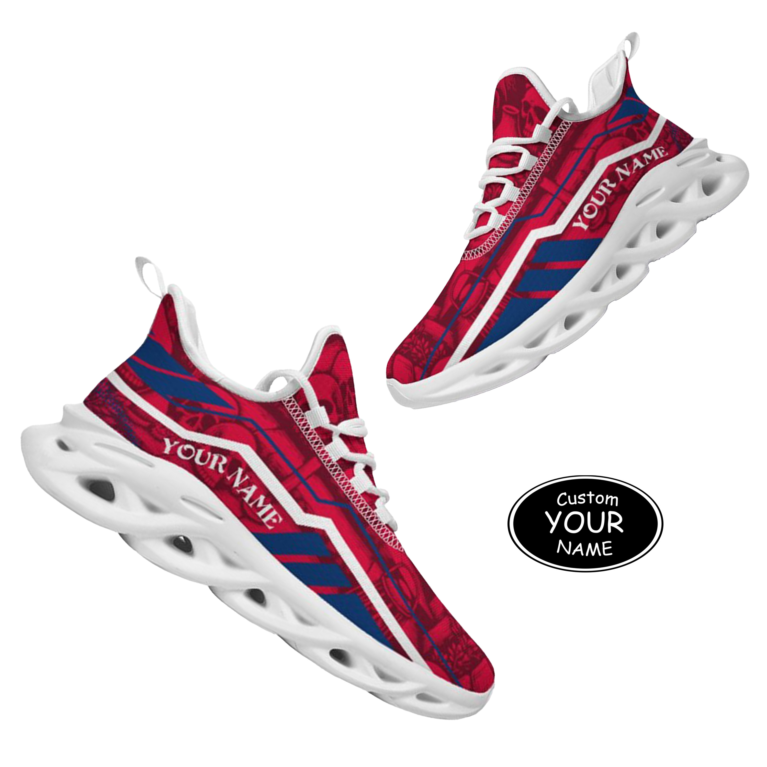 Max Sowl-25-yy-Fresno-18-1, Personalized Fresno State Bulldogs Custom Max Sowl Shoes, Patriotic Running Sneakers, Custom Comfortable Walking Shoes