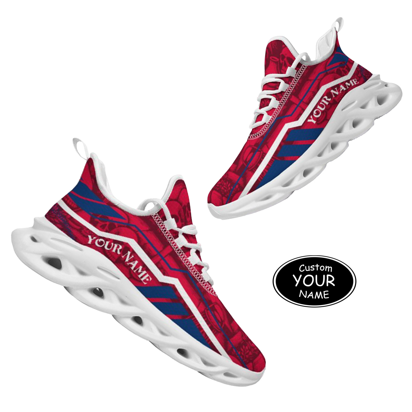 Max Sowl-25-yy-Fresno-18-1, Personalized Fresno State Bulldogs Custom Max Sowl Shoes, Patriotic Running Sneakers, Custom Comfortable Walking Shoes