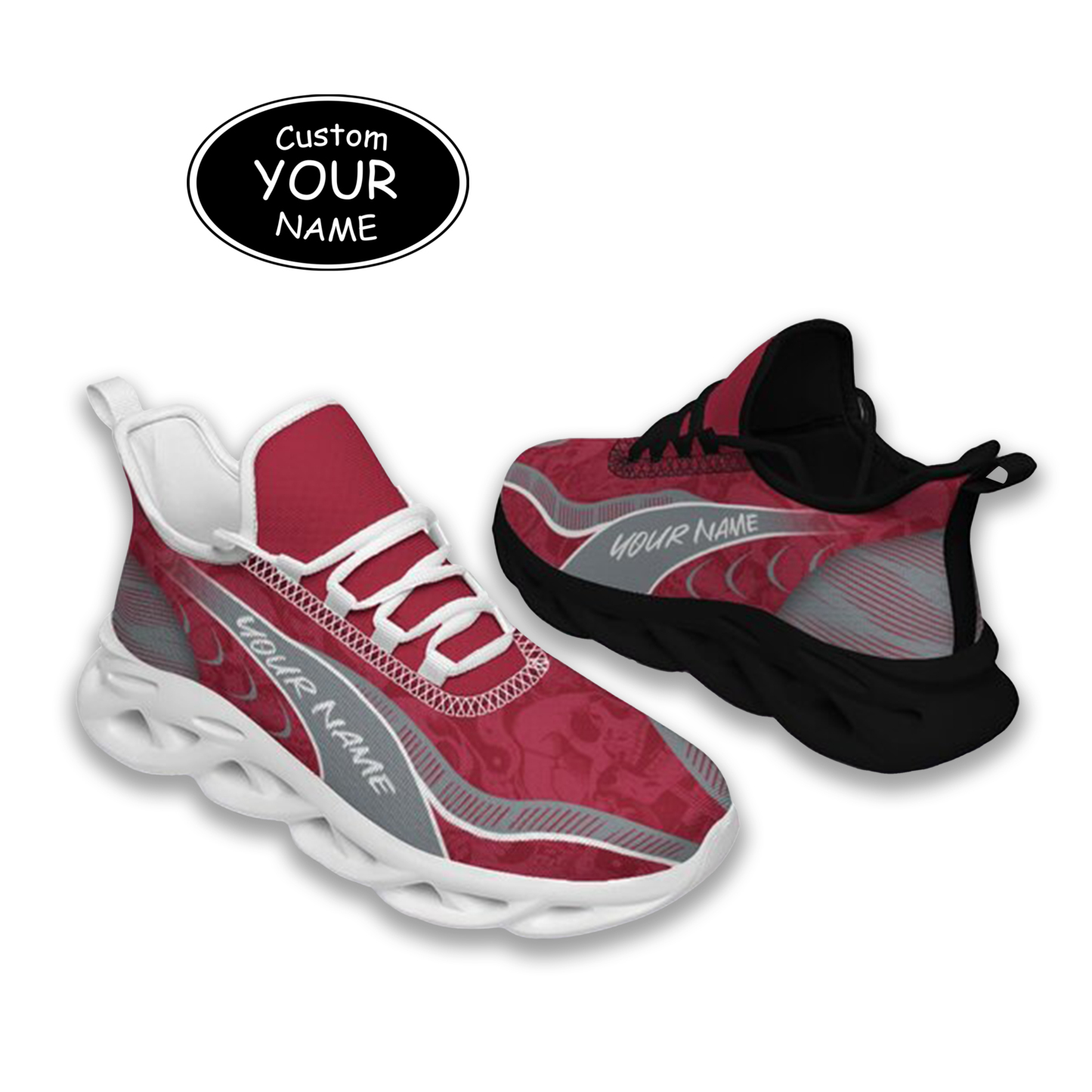 Max Sowl-25-cy-Tuscaloosa-2-2, Personalized Alabama Crimson Tide Custom Max Sowl Shoes, Patriotic Running Sneakers, Custom Comfortable Walking Shoes