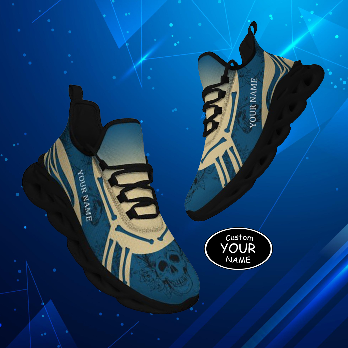 Personalized New York Sneakers, Custom Breathable Walking Shoes, Patri