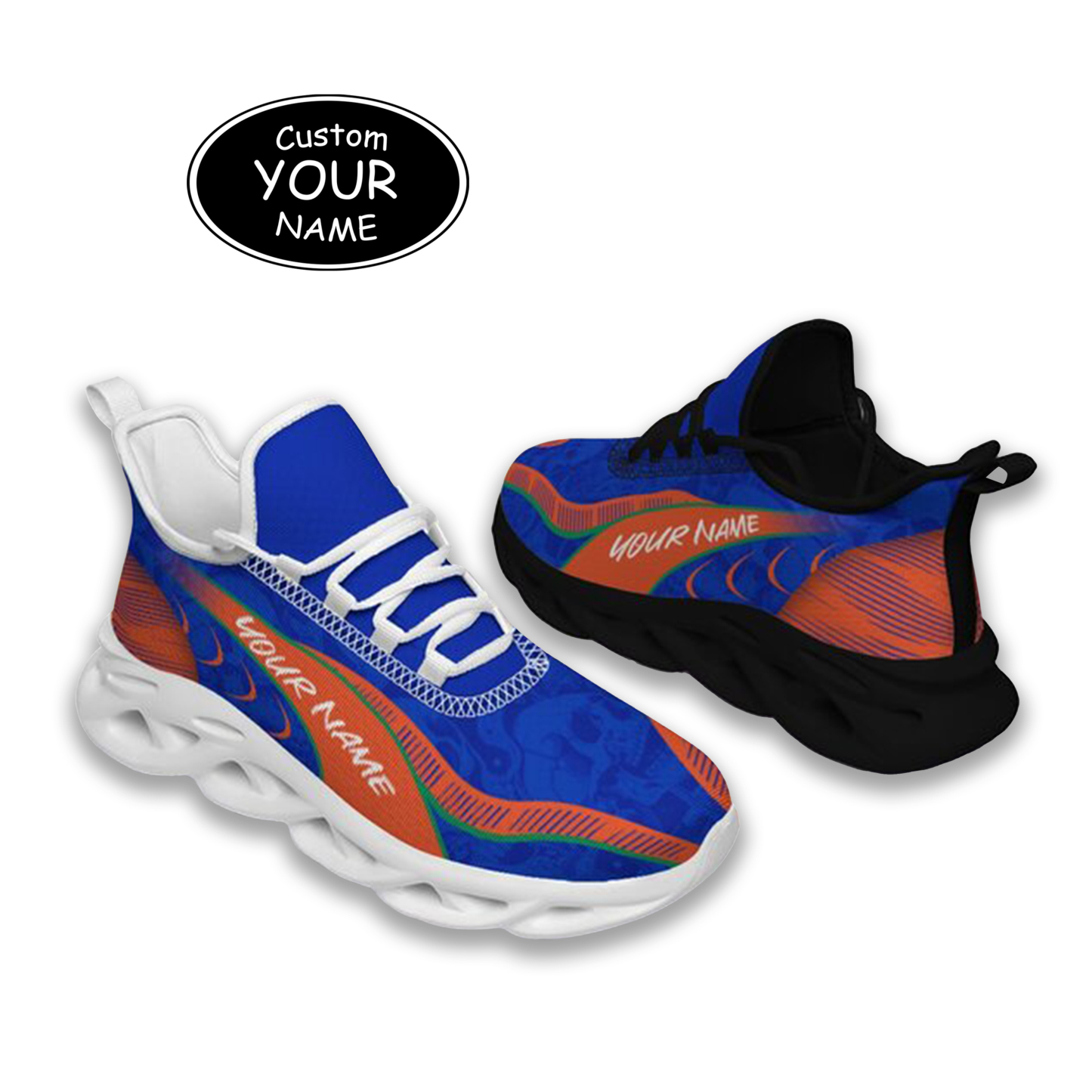 Max Sowl-25-cy-Gainesville-7-2, Personalized Florida Gators Custom Max Sowl Shoes, Patriotic Running Sneakers, Custom Comfortable Walking Shoes