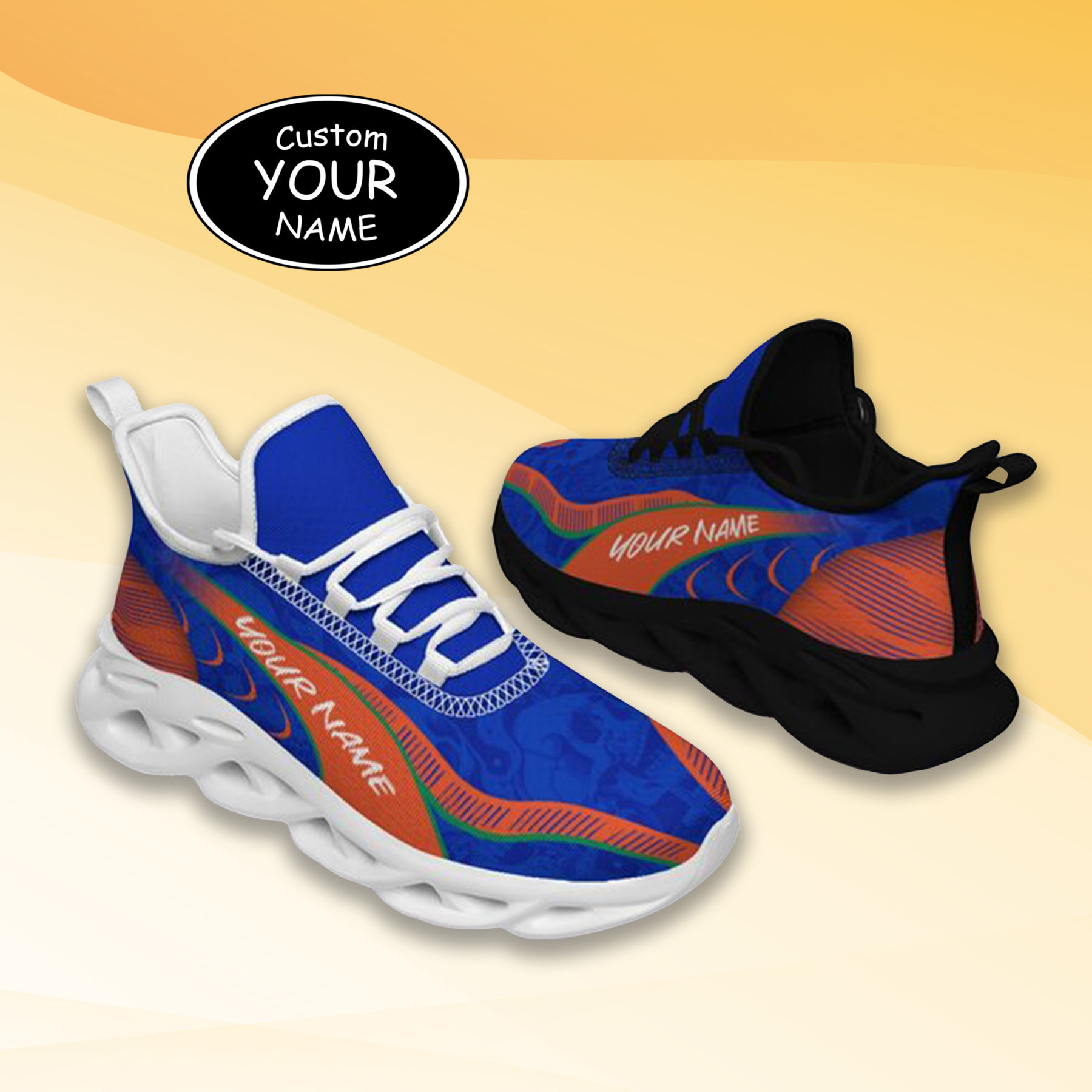 Personalized Florida Gators Custom Max Sowl Shoes, Patriotic Running Sneakers, Custom Comfortable Walking Shoes
