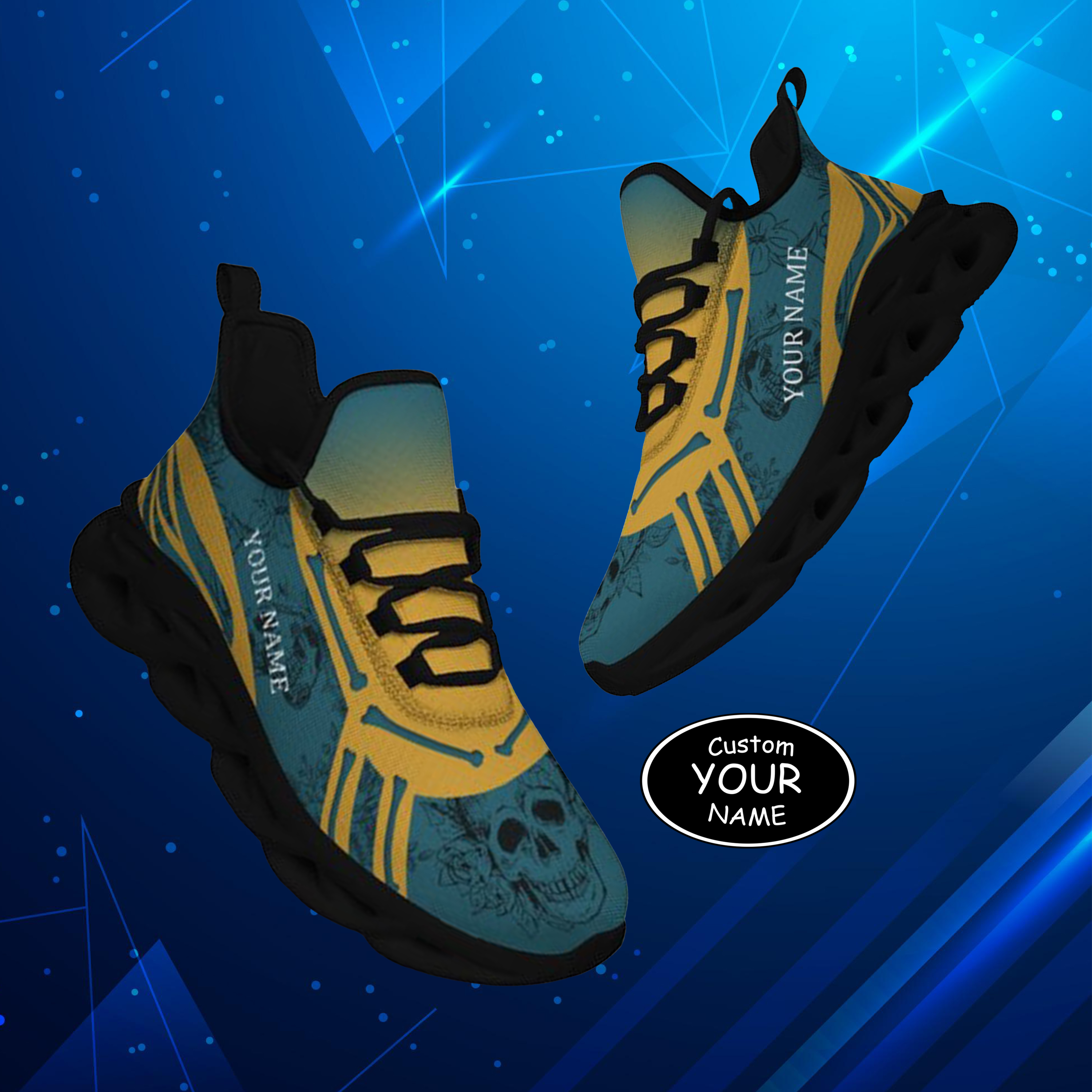 Personalized  Jacksonville Sneakers, Custom Breathable Walking Shoes, Patriotic Running Shoes,Max Sowl-25-cy-Jacksonville-16-1