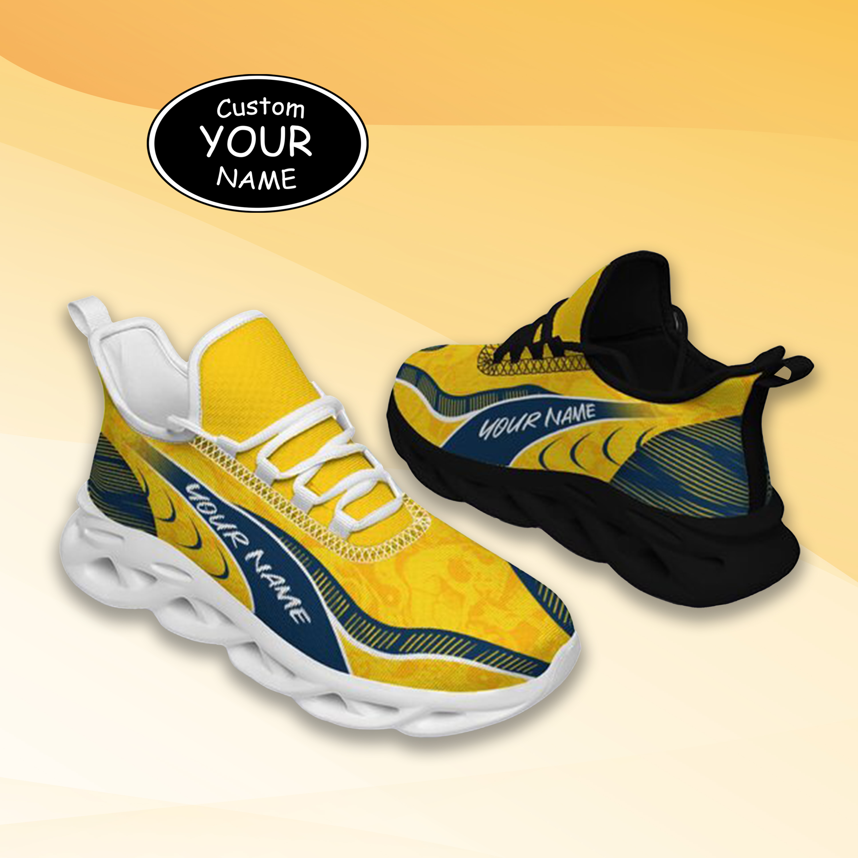 Personalized Michigan Wolverines Custom Max Sowl Shoes, Patriotic Running Sneakers, Custom Comfortable Walking Shoes