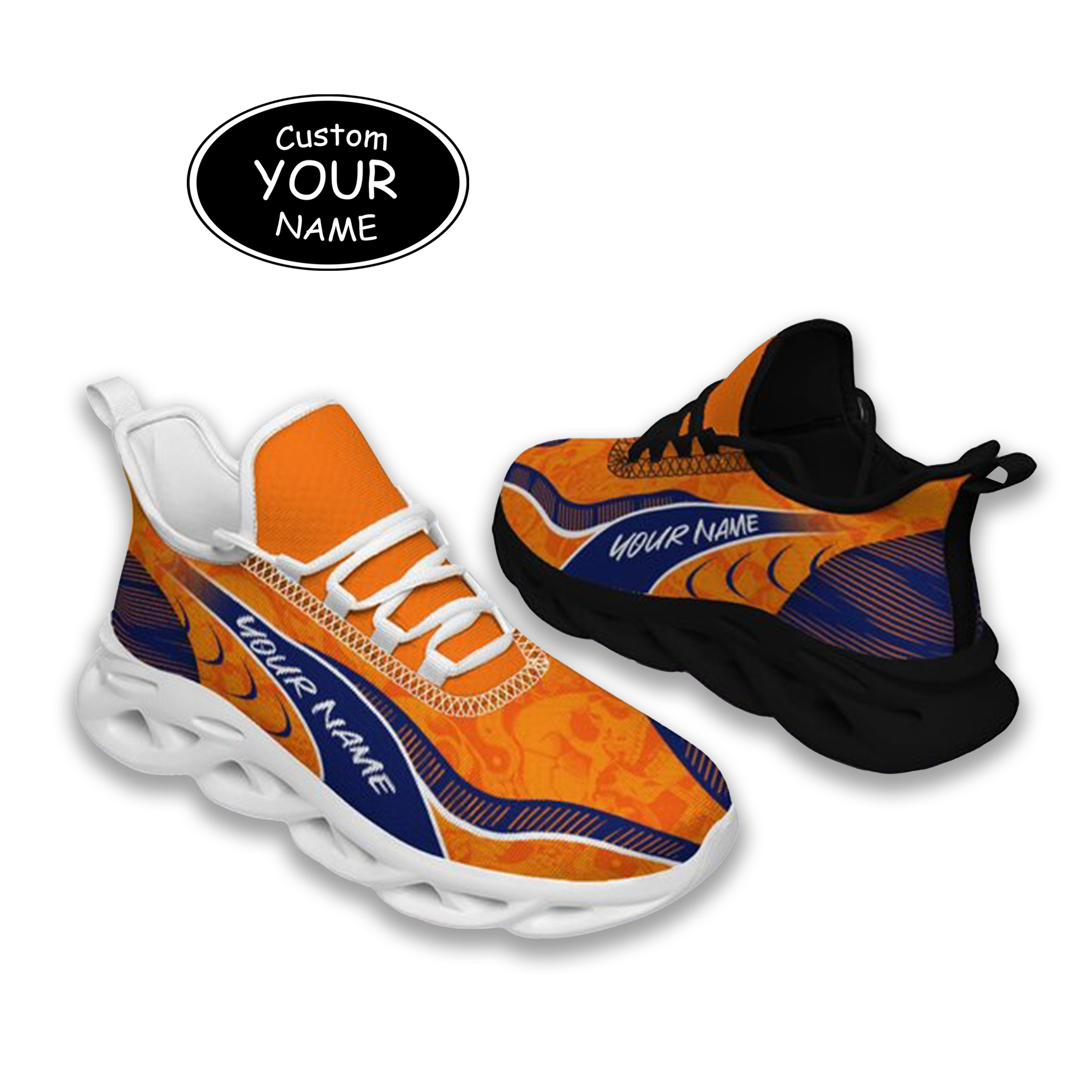 Max Sowl-25-cy-Syracuse-15-2, Personalized Syracuse Orange Custom Max Sowl Shoes, Patriotic Running Sneakers, Custom Comfortable Walking Shoes