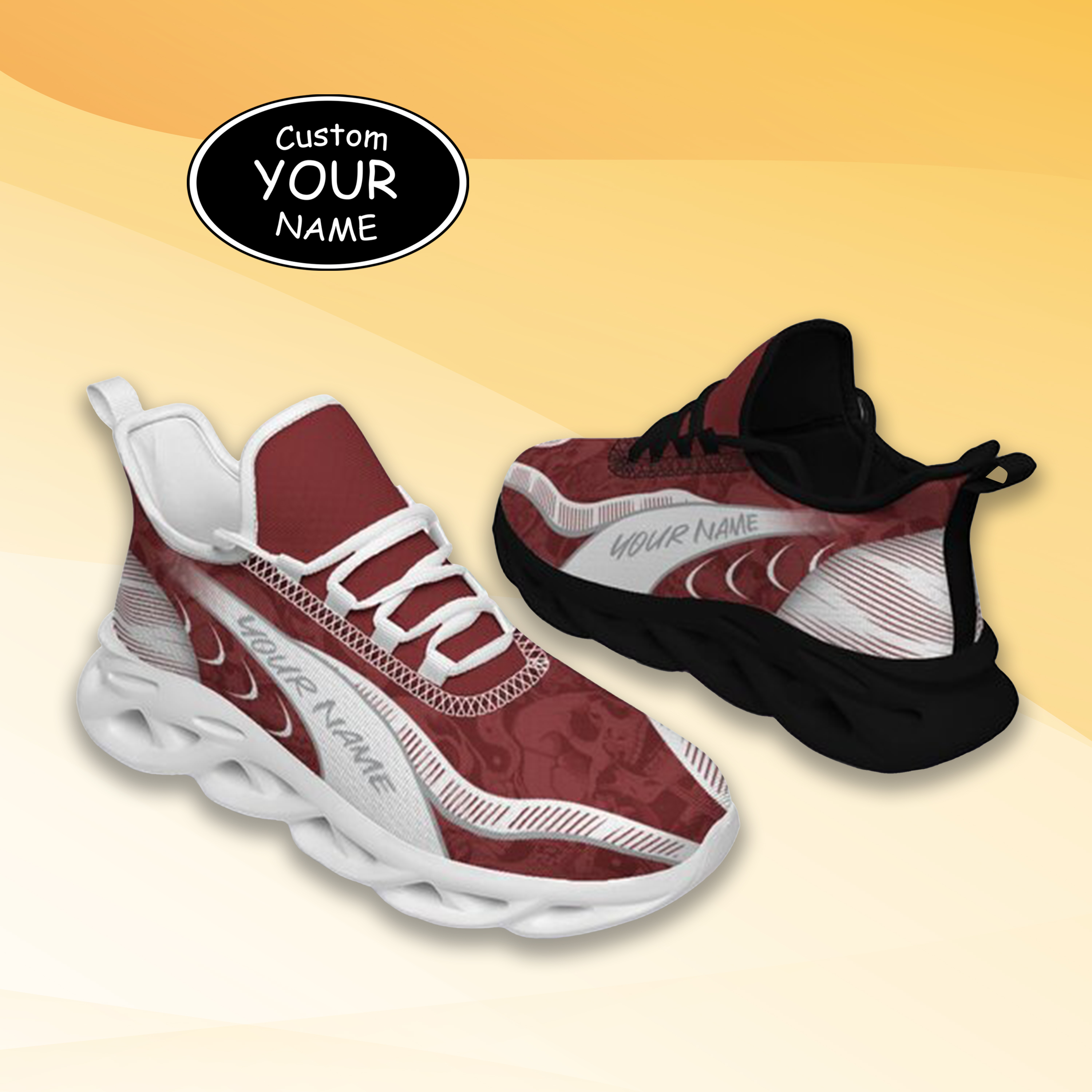 Max Sowl-25-cy-College Station-16-2, Personalized Texas A&M Aggies Custom Max Sowl Shoes, Patriotic Running Sneakers, Custom Comfortable Walking Shoes