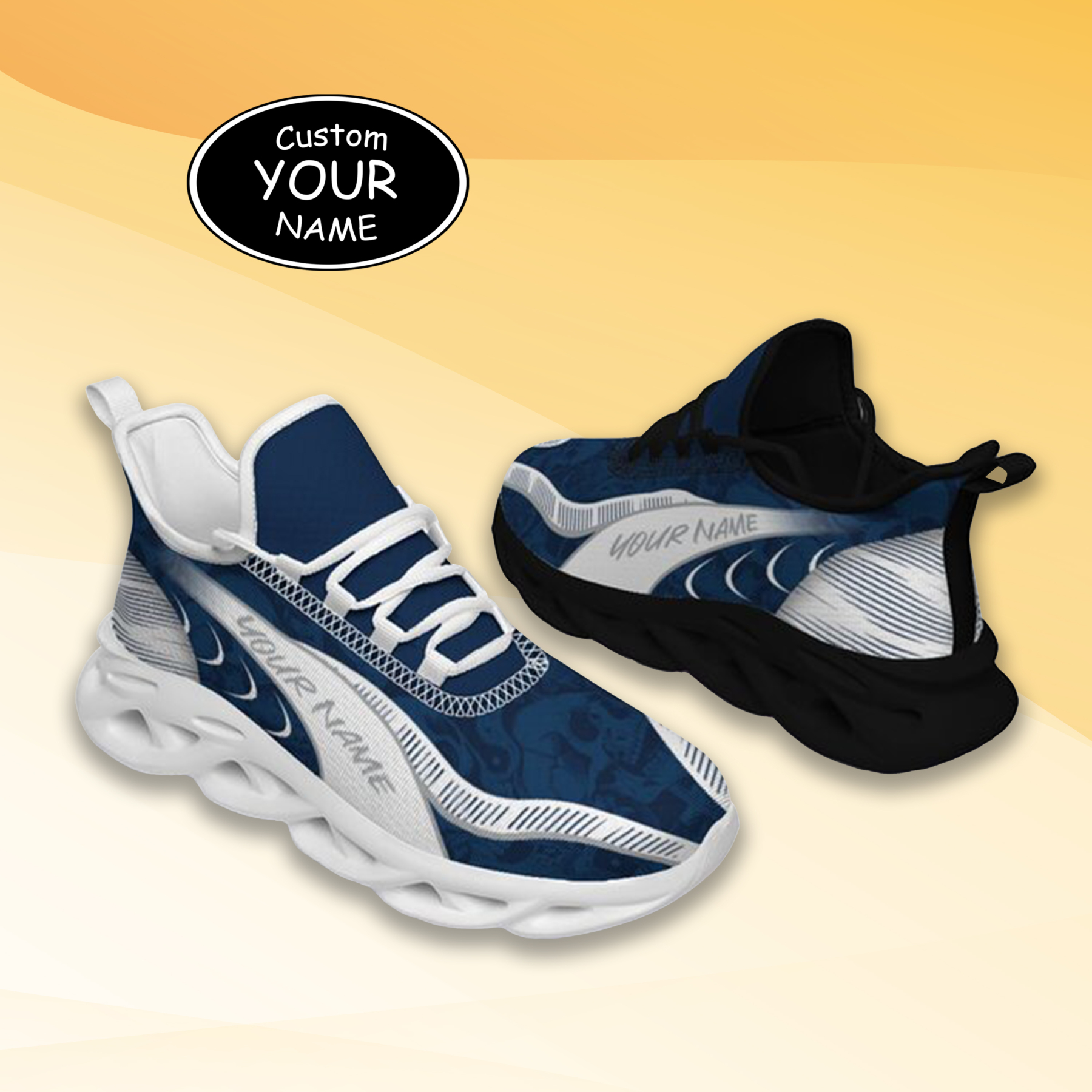 Personalized Penn State Nittany Lions Custom Max Sowl Shoes, Patriotic Running Sneakers, Custom Comfortable Walking Shoes